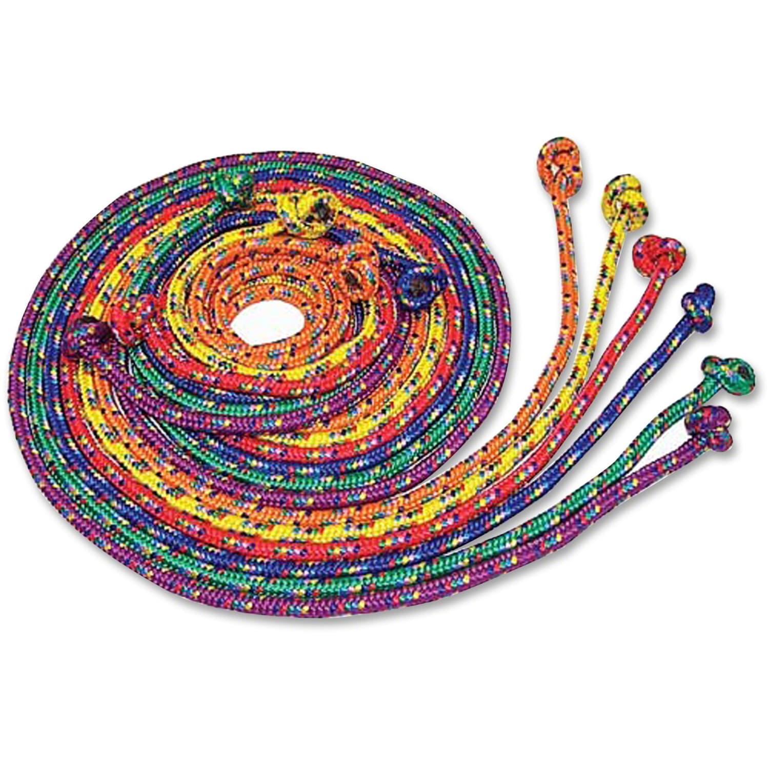 Champion Sports CR Series 8ft Jump Ropes - 96in Length - Braided - Assorted, Yellow, Orange, Red, Purple, Green - Nylon - Image 3