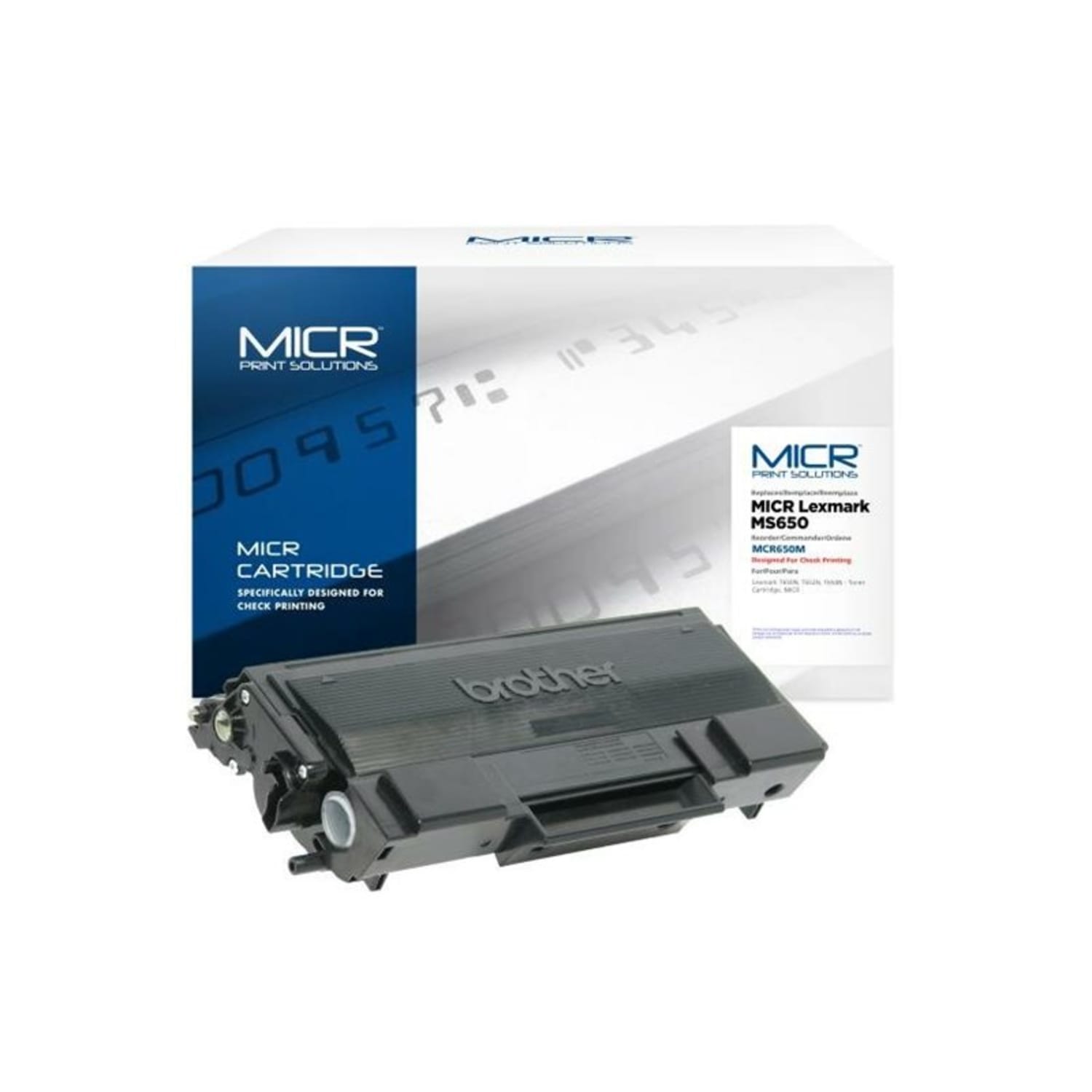 MICR Print Solutions Remanufactured Black MICR Toner Cartridge Replacement For Lexmark T650H21A, MCR650M - Image 3