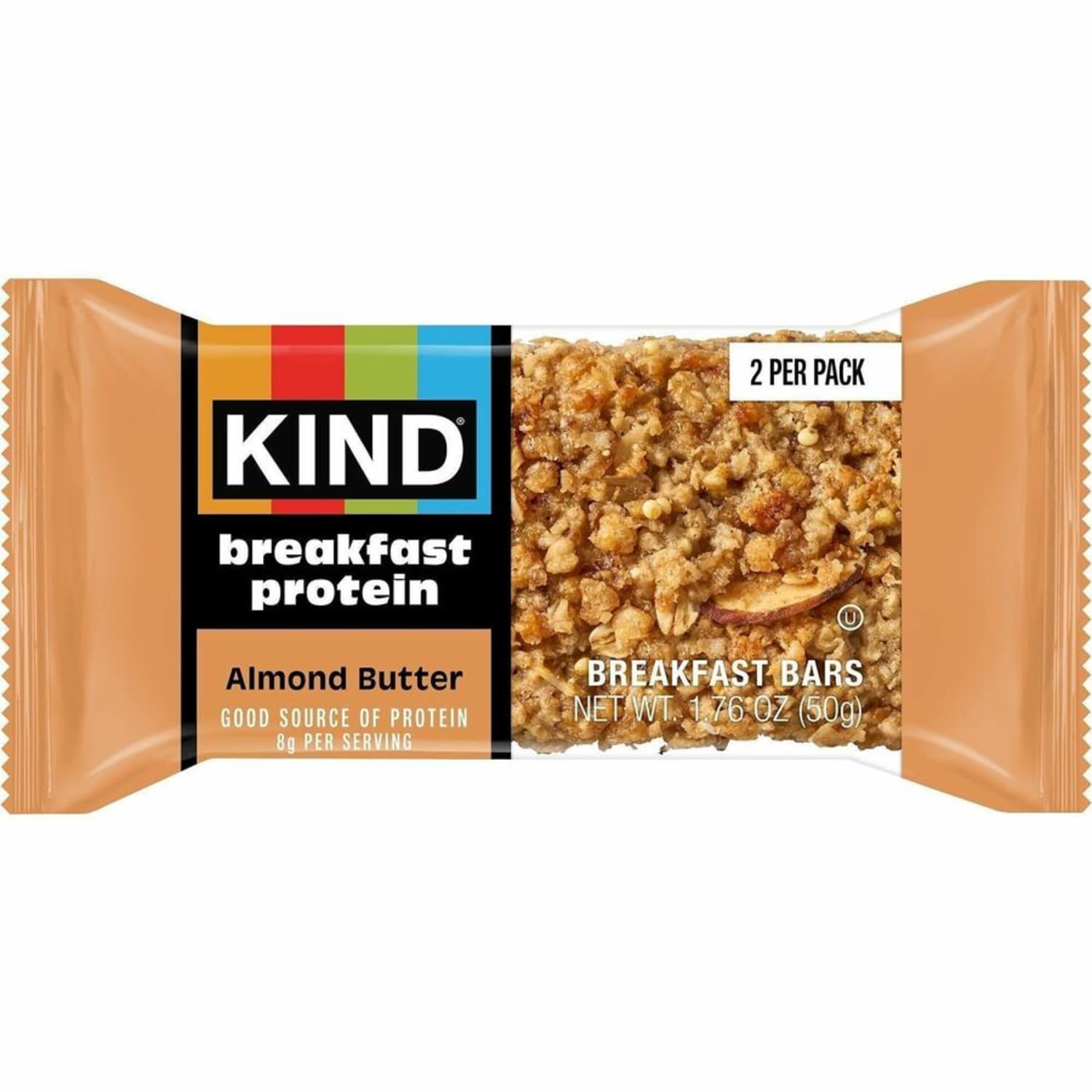 KIND Breakfast Protein Bars - Gluten-free, Dairy-free, Peanut-free, Low Sodium - Almond Butter - 1.76 oz - 6 / Box - Image 3