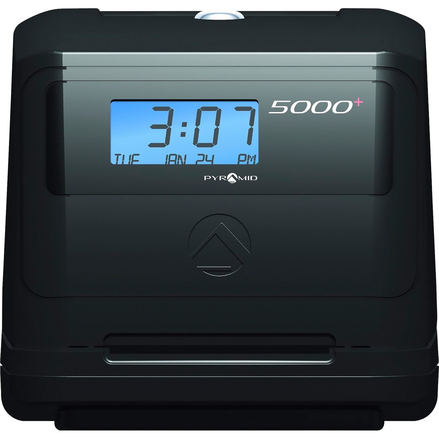 Pyramid 5000 Automatic Time-Totaling Time Clock, 7-1/4in x 7in x 6-1/2in, Black - Image 5