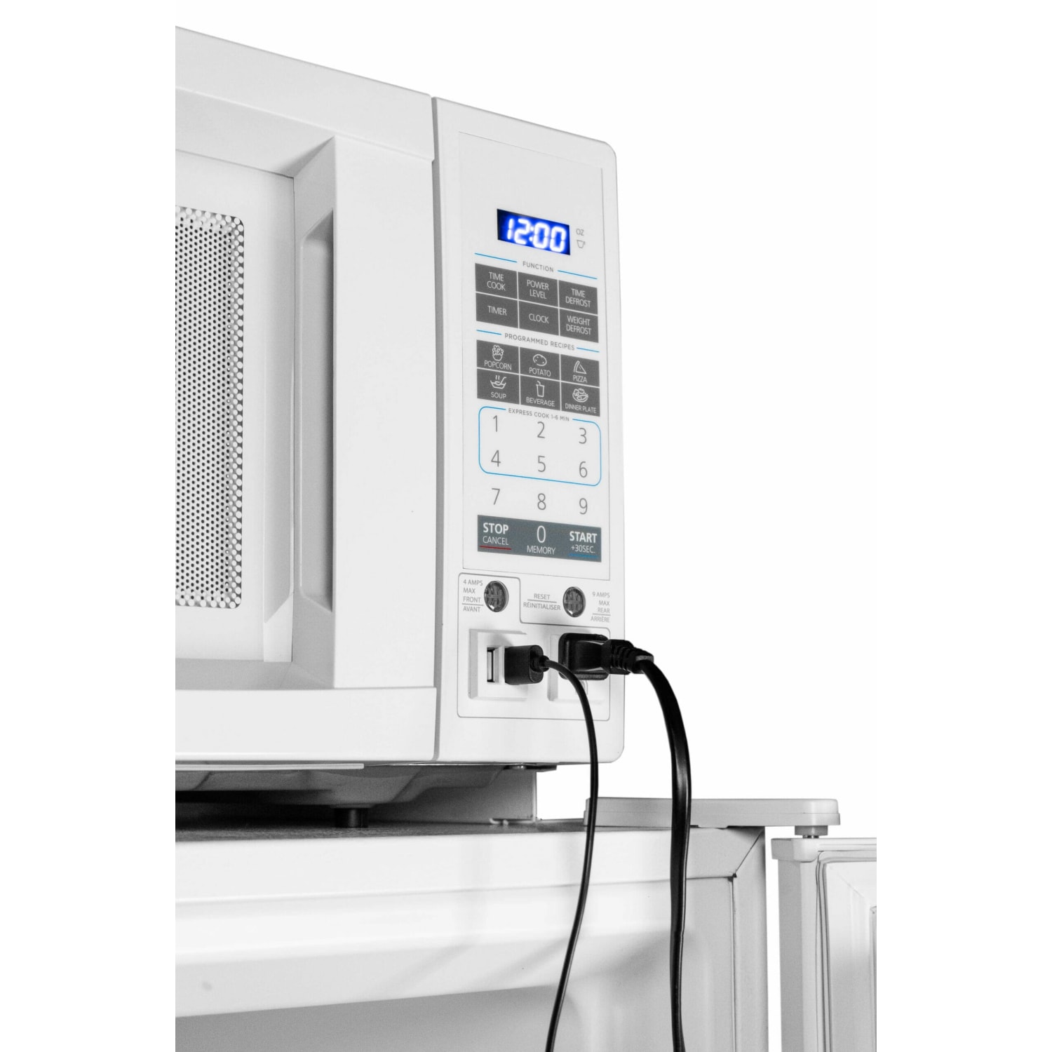 Danby 10 Cu. Ft./0.9 Cu. Ft. Combination Refrigerator/Microwave, Right Side Hinge, White - Image 4