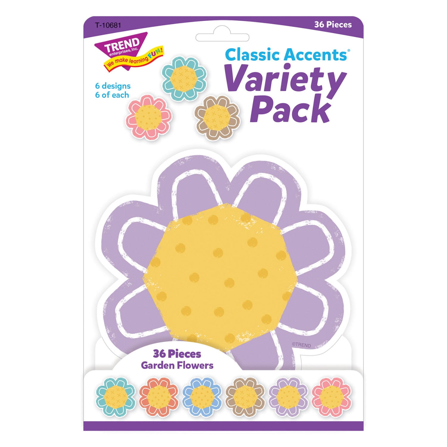 Trend Classic Accents, Garden Flowers, 36 Accents Per Pack, Bundle Of 3 Packs - Image 5
