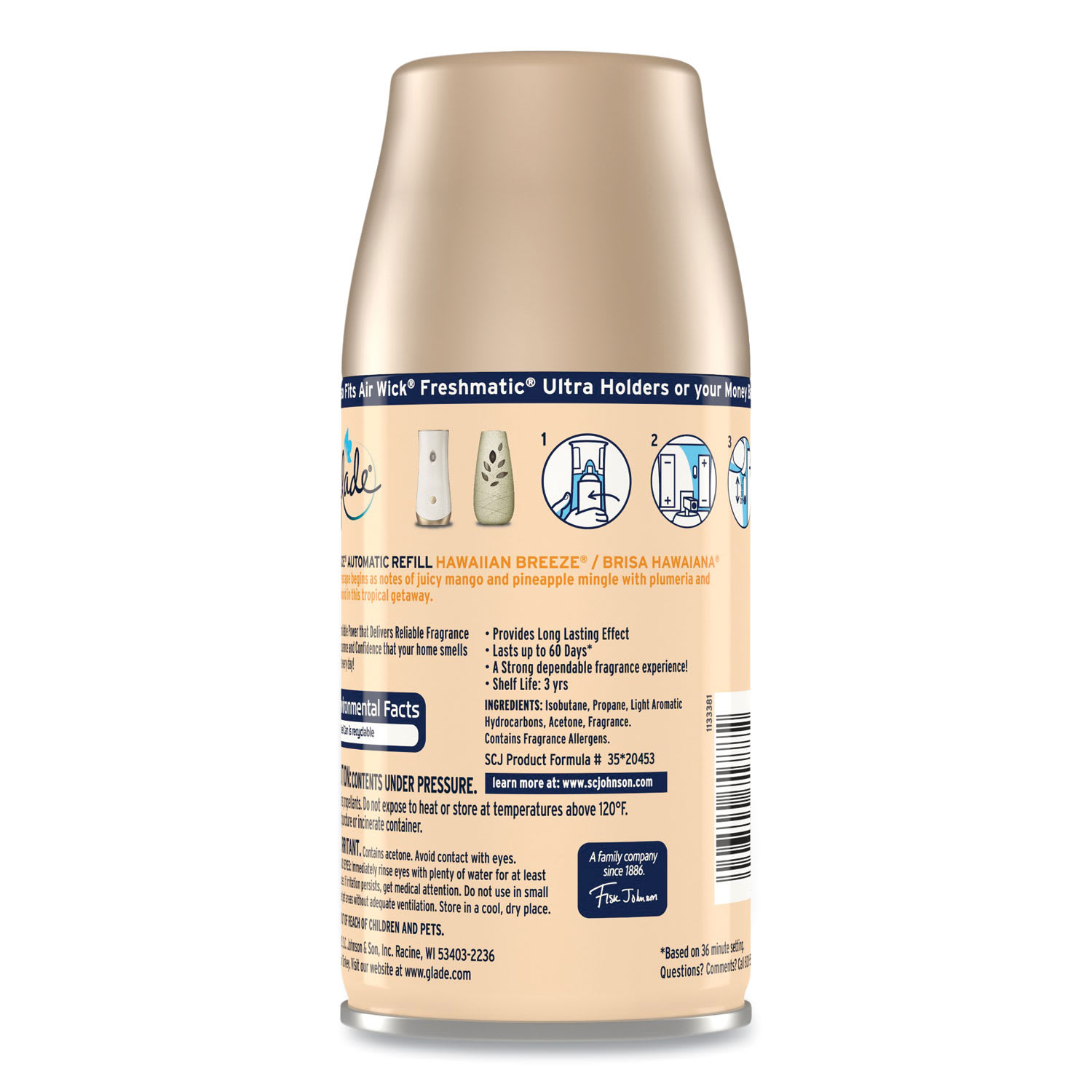 Glade Automatic Air Freshener, Hawaiian Breeze, 6.2 oz - Image 5