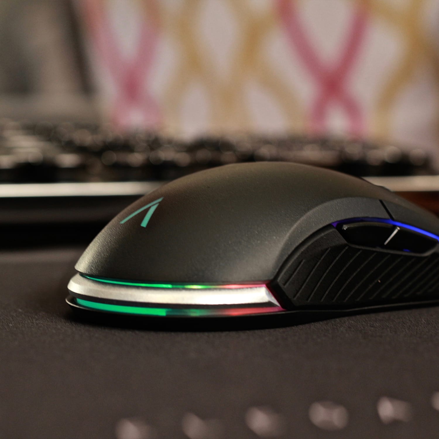 Azio ATOM Ambidextrous RGB Gaming Mouse, Black, GM-ATOM-01 - Image 5