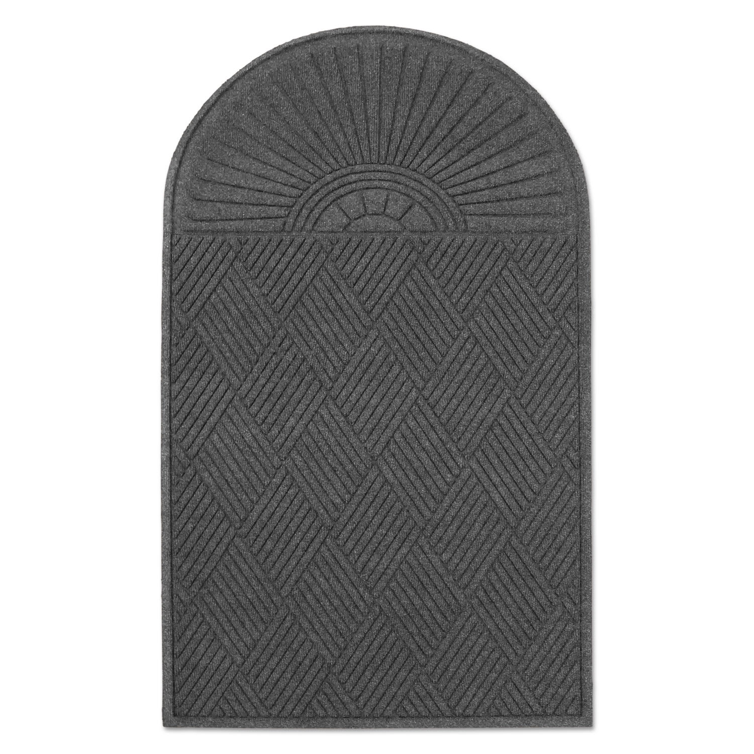 Guardian EcoGuard Diamond Floor Mat, Single Fan, 36 x 72, Charcoal - Image 4
