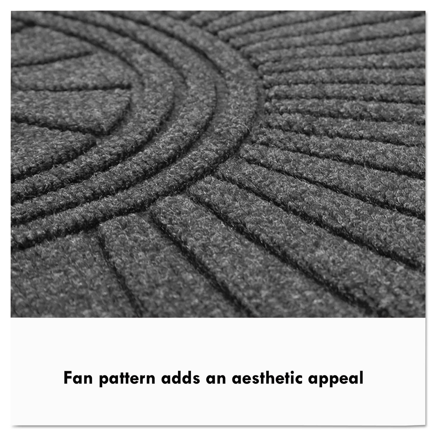 Guardian EcoGuard Diamond Floor Mat, Single Fan, 36 x 72, Charcoal - Image 6