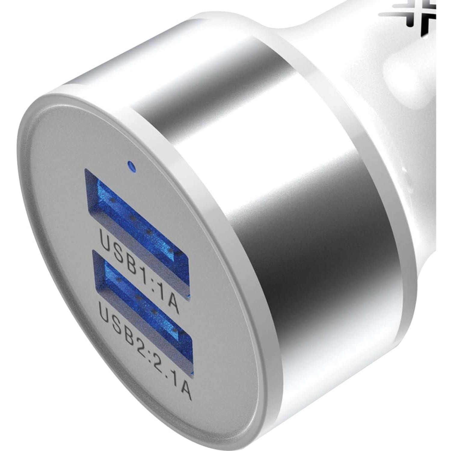 XYST 2.4 Amp Dual USB Car Charger (White) 12 V DC Input 5 V DC Output 2.40 A White - Image 3