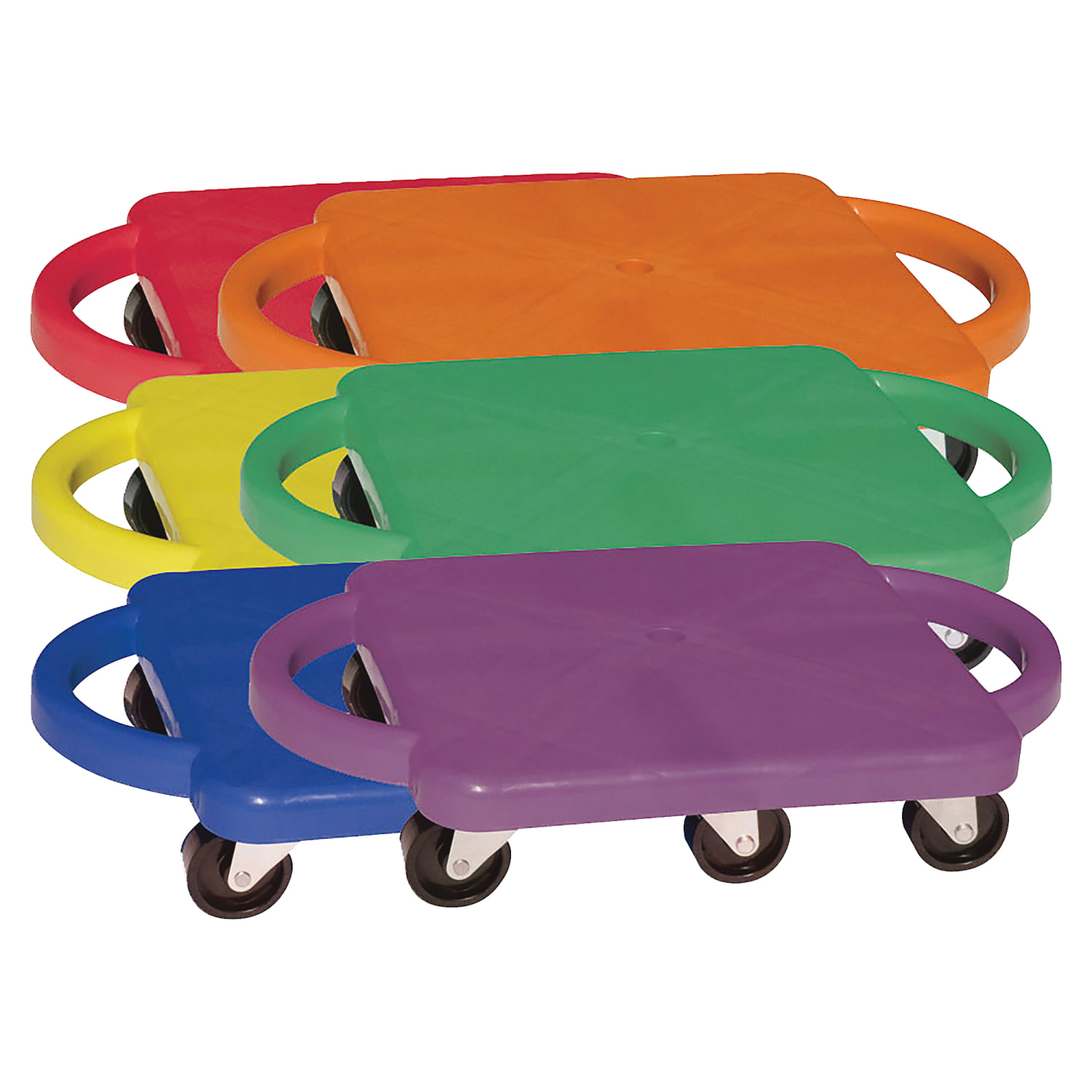 Champion Sports Standard Scooter Set w/Handles - Blue, Green, Orange, Red, Yellow, Purple - Plastic