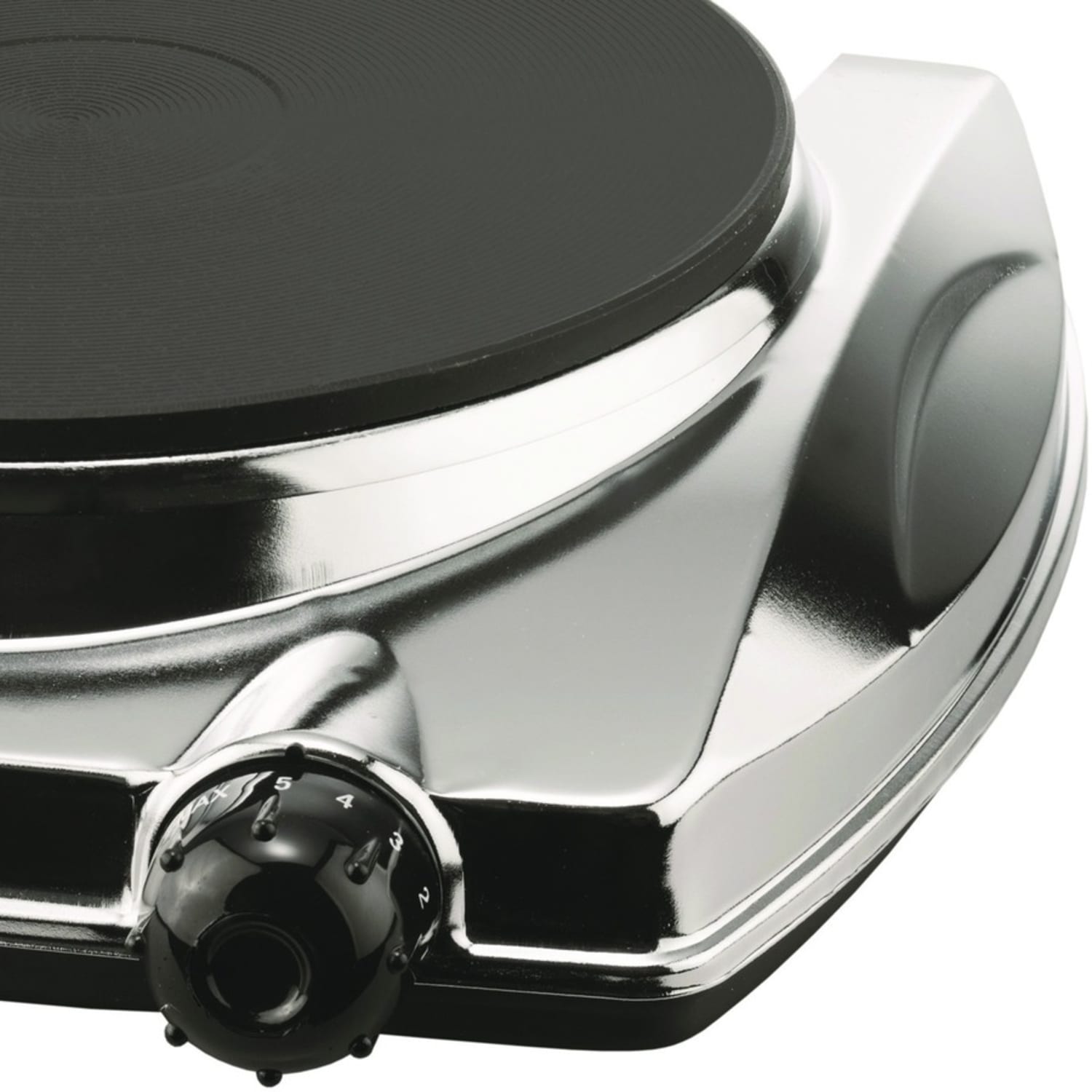 Brentwood TS-337 1000w Electric Hotplate, Silver - 1 x Burner - Cast Iron Burner - Plastic, Metal - Image 4