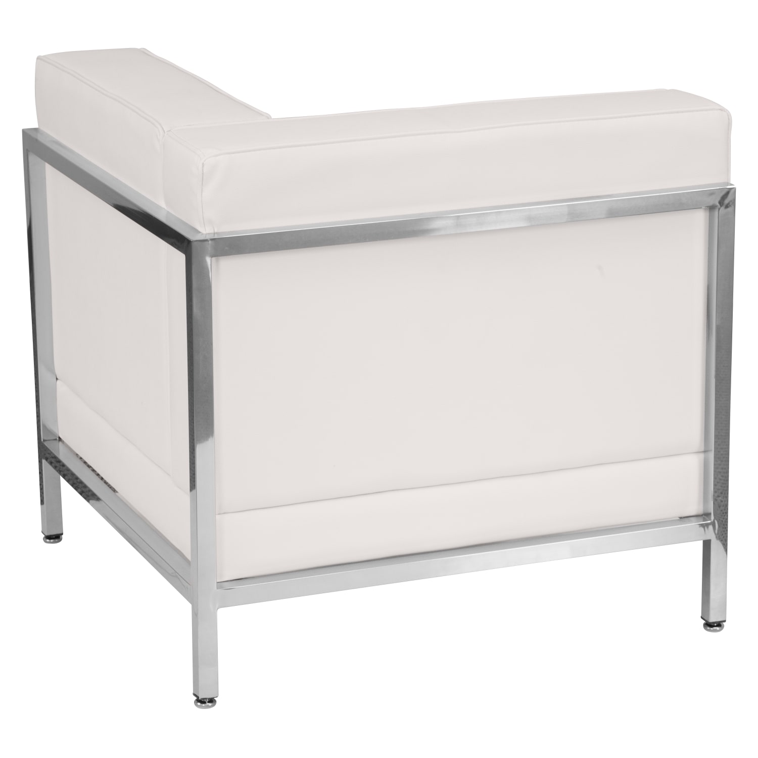 Flash Furniture HERCULES Imagination Series Contemporary LeatherSoft Modular Right Corner Chair, Melrose White -ZBIMAGRTCNRWH - Image 4