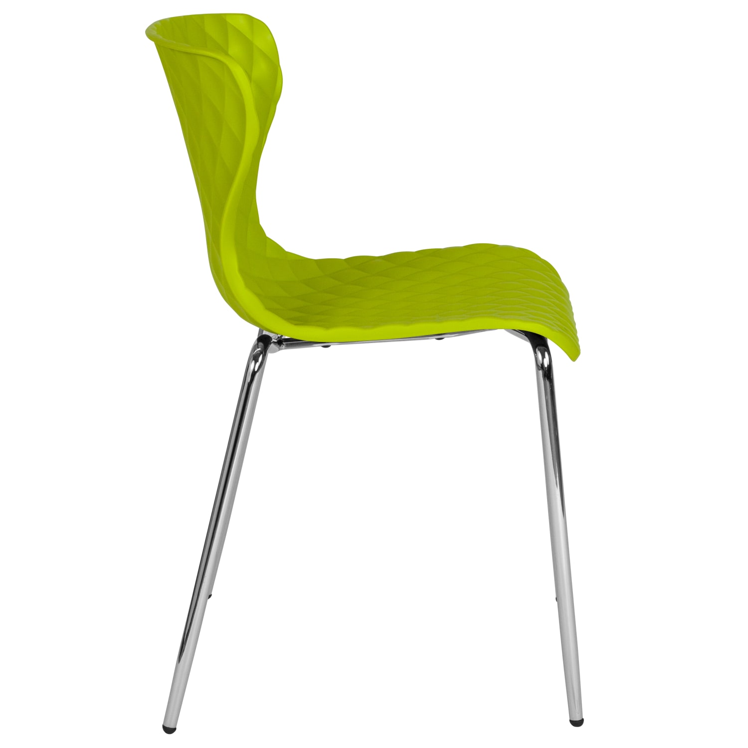 Flash Furniture Lowell Contemporary Design Plastic Stack Chair, Citrus Green - Image 8