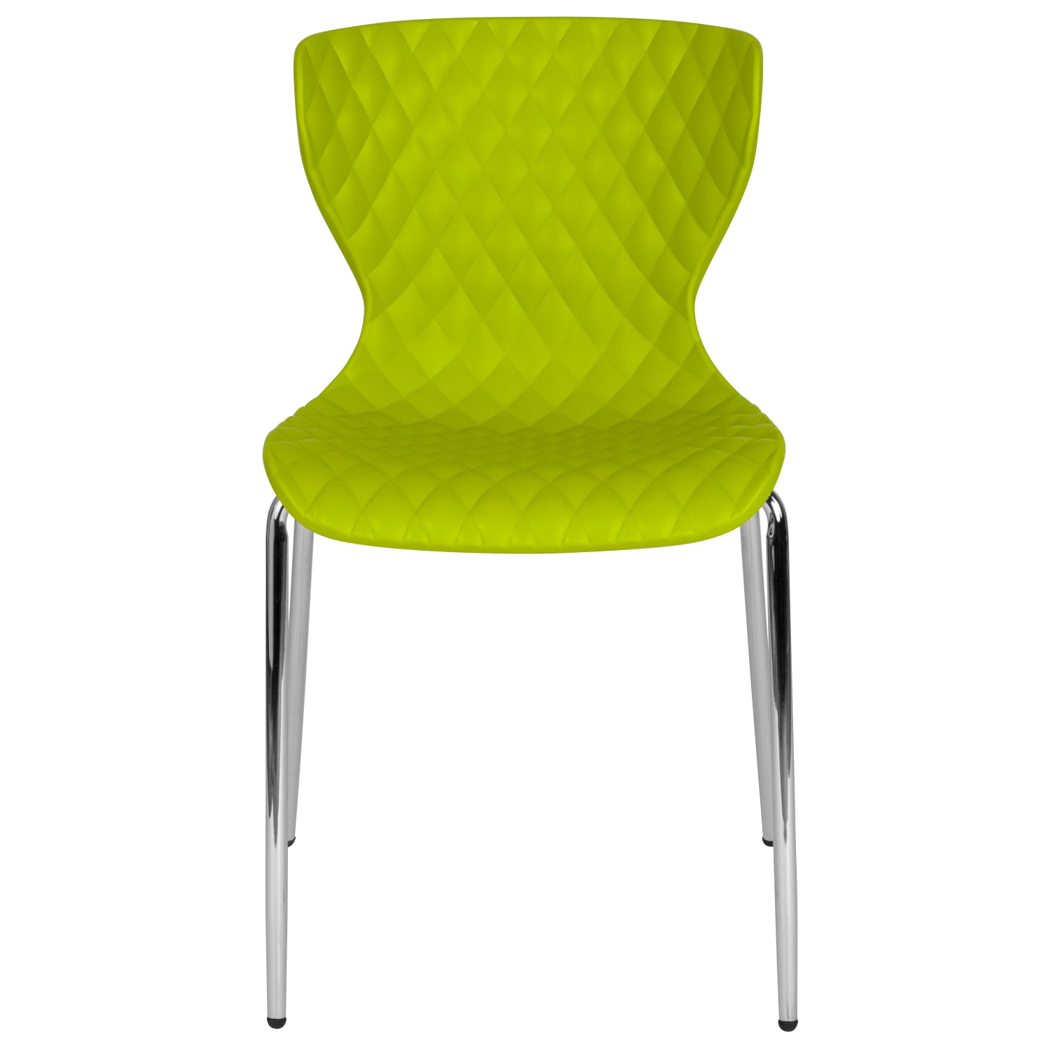 Flash Furniture Lowell Contemporary Design Plastic Stack Chair, Citrus Green - Image 9