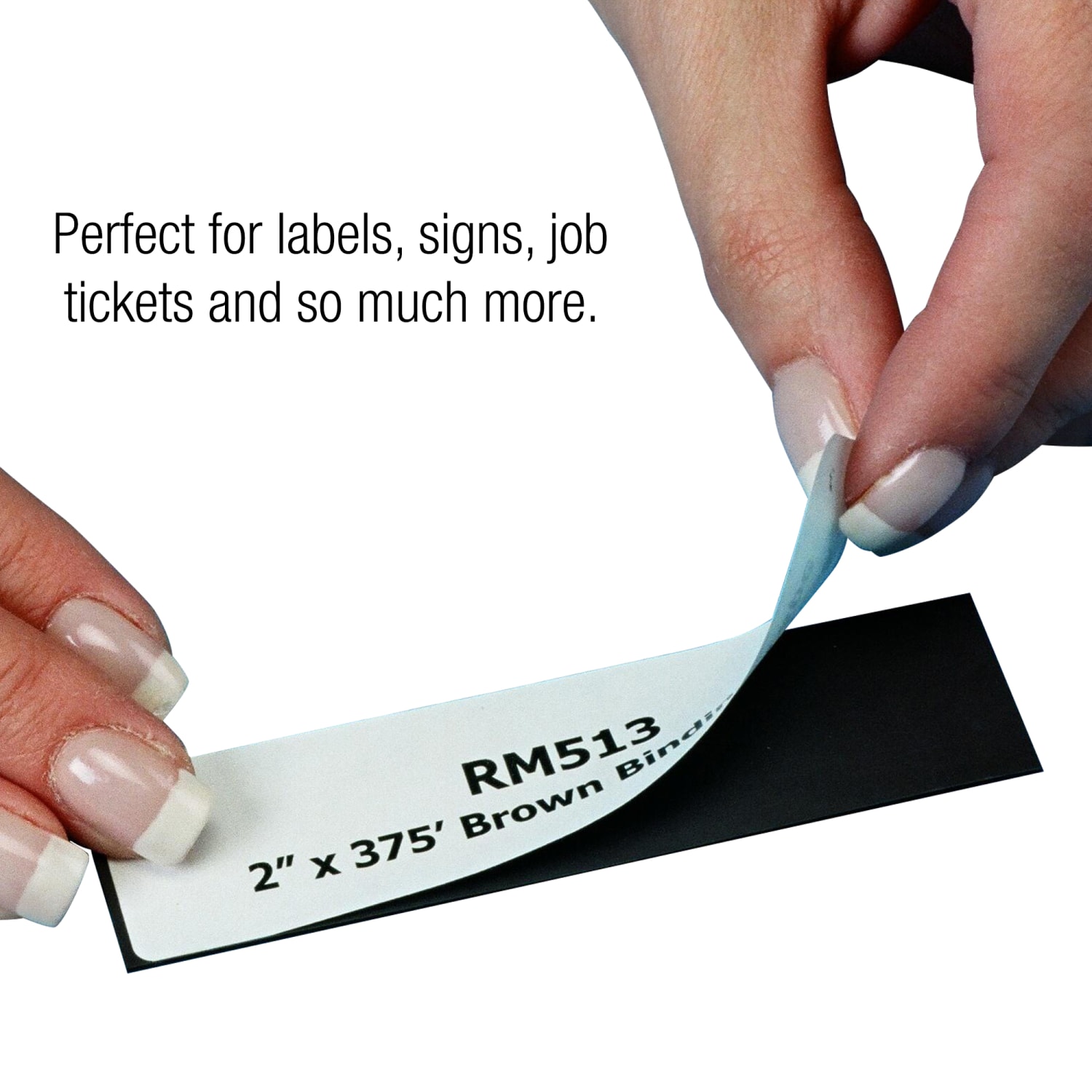 Partners Brand Magnetic Warehouse Label Roll, LH157, 2in x 100ft, White - Image 5