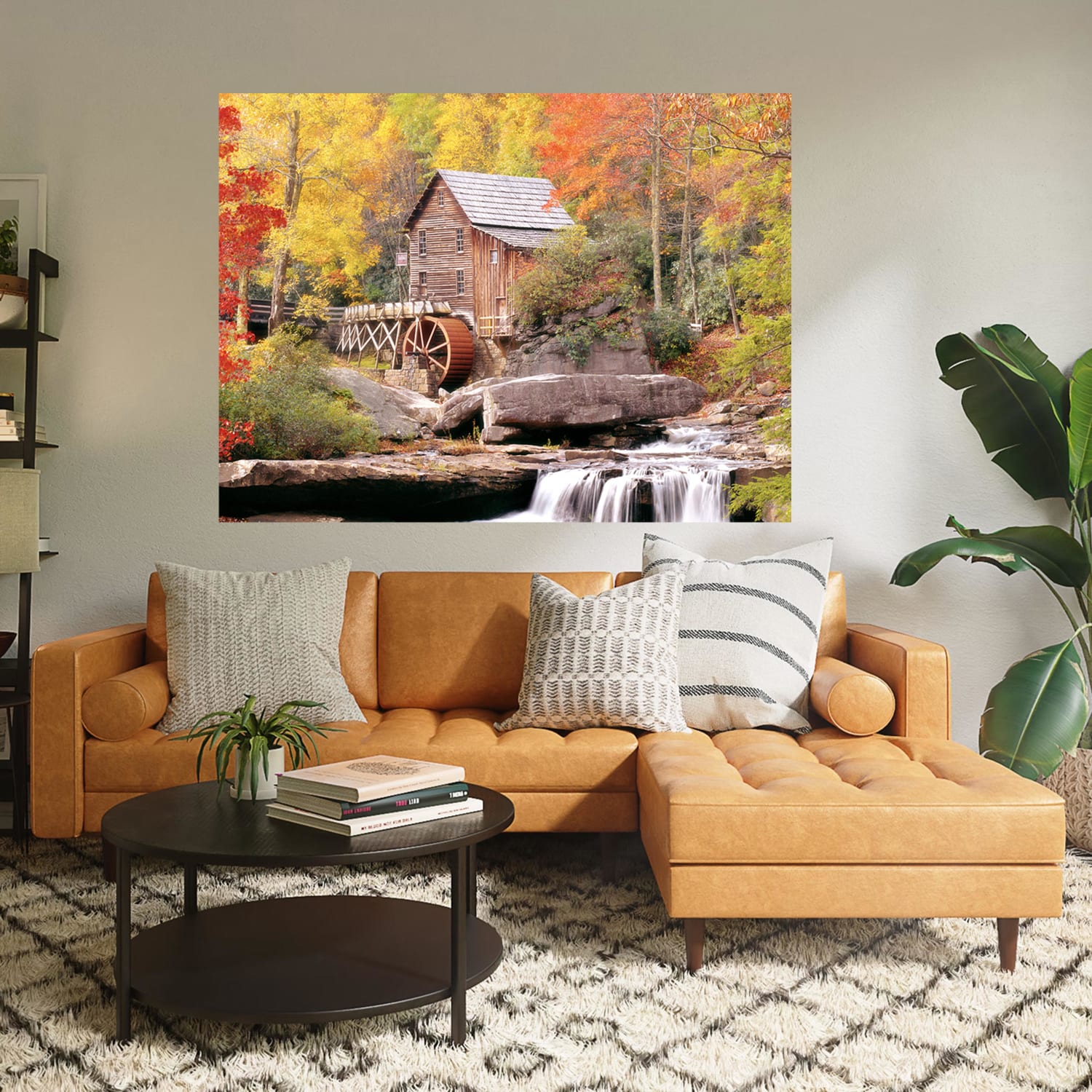 Biggies Landscape/Seascape Mural, 40in x 30in, Unframed, Water Wheel - Image 5