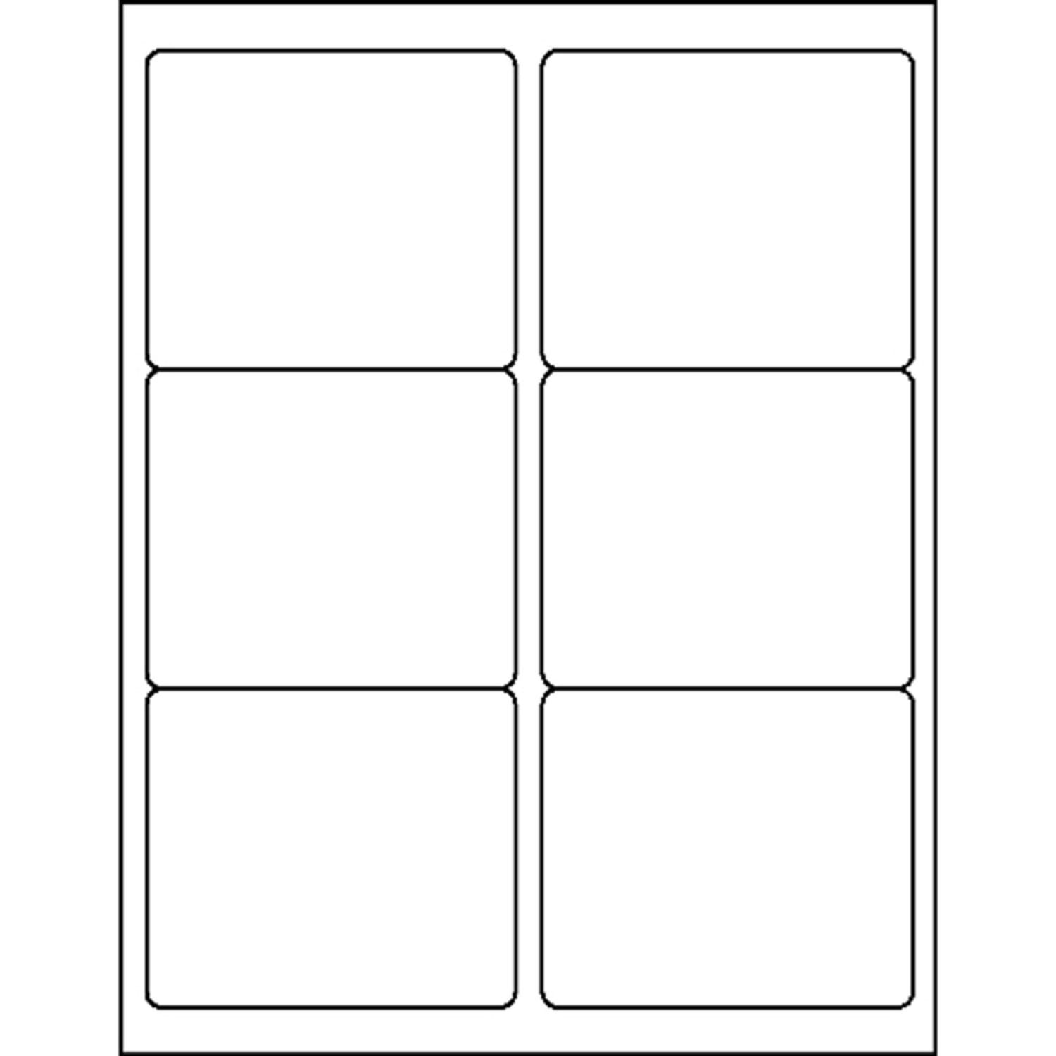 Business Source Bright White Premium-quality Address Labels - 3 1/3inx 4in - Permanent Adhesive - Rectangle - 21052 - Image 3