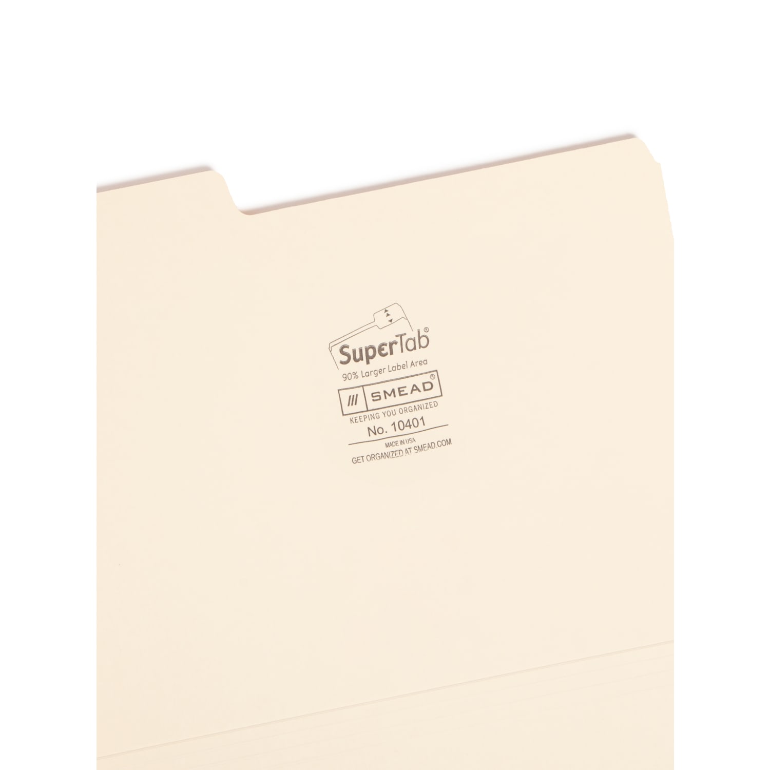 Smead SuperTab Heavyweight File Folders, Letter Size, 1/3 Cut, Manila, Box Of 50 - Image 4