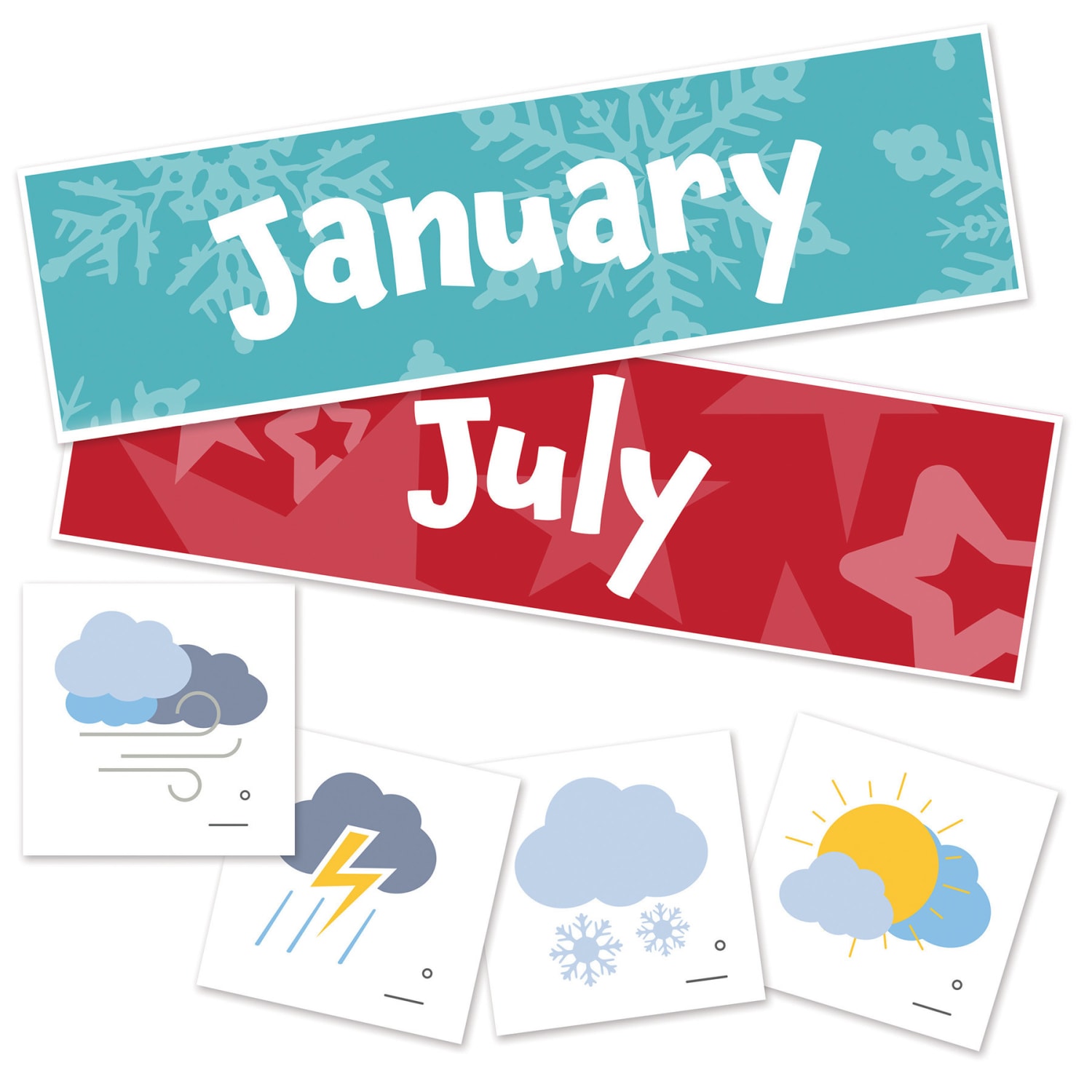 Learning Resources Weather Tracker Pocket Chart, Multicolor - Image 4
