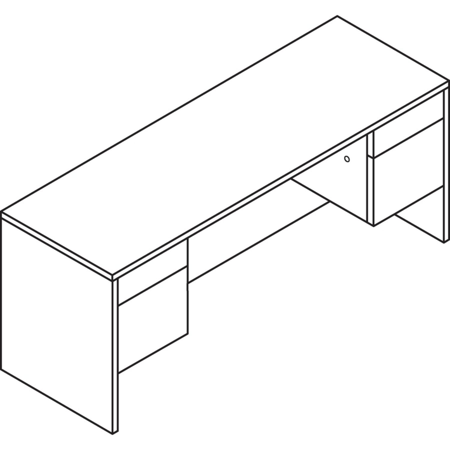 HON 10500 H10565 Credenza, 29.5inH x 60inW x 24inD, 4 x Box, File Drawer(s), Sterling Ash - Image 4