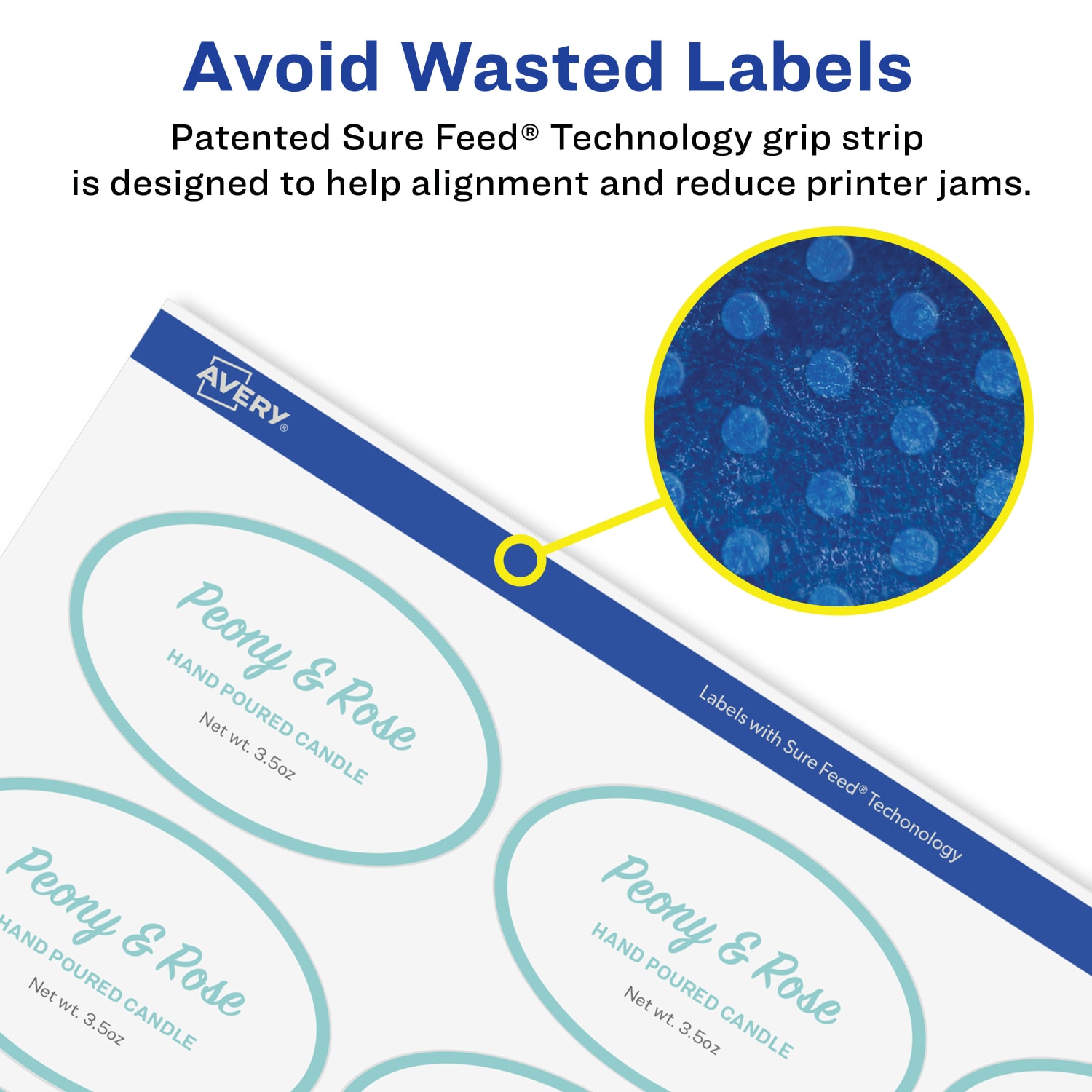 Avery Glossy Permanent Labels With Sure Feed, 94054-CGF10, Oval, 1-1/8in x 2-1/4in, Clear, Pack Of 210 - Image 5