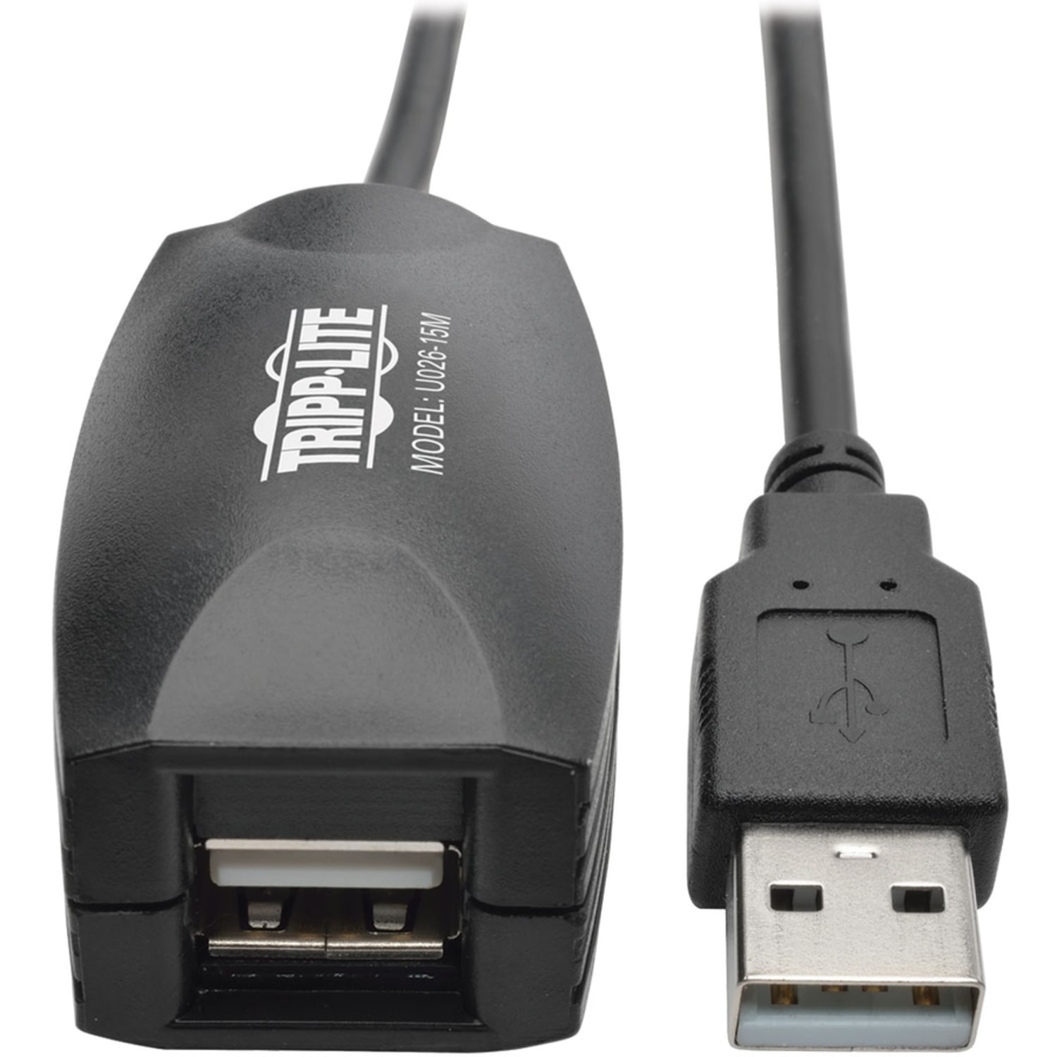 Eaton Tripp Lite Series 15M USB 2.0 Hi-Speed Active Extension Repeater Cable USB-A M/F 49 ft. - USB extension cable - USB (M) to USB (F) - USB 2.0 - 49 ft - active - black - Image 3