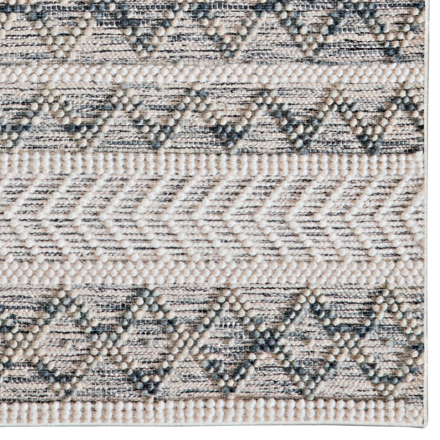 Linon Aria Area Rug, 8ft x 10ft, Adler Cream/Blue - Image 4