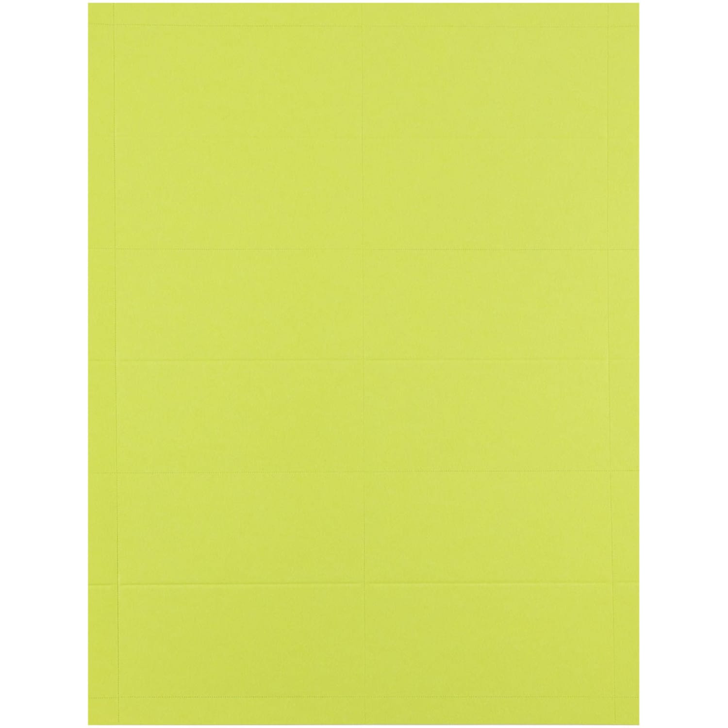 JAM Paper Printable Business Cards, 3 1/2in x 2in, Lime Green, 10 Cards Per Sheet, Pack Of 10 Sheets - Image 3