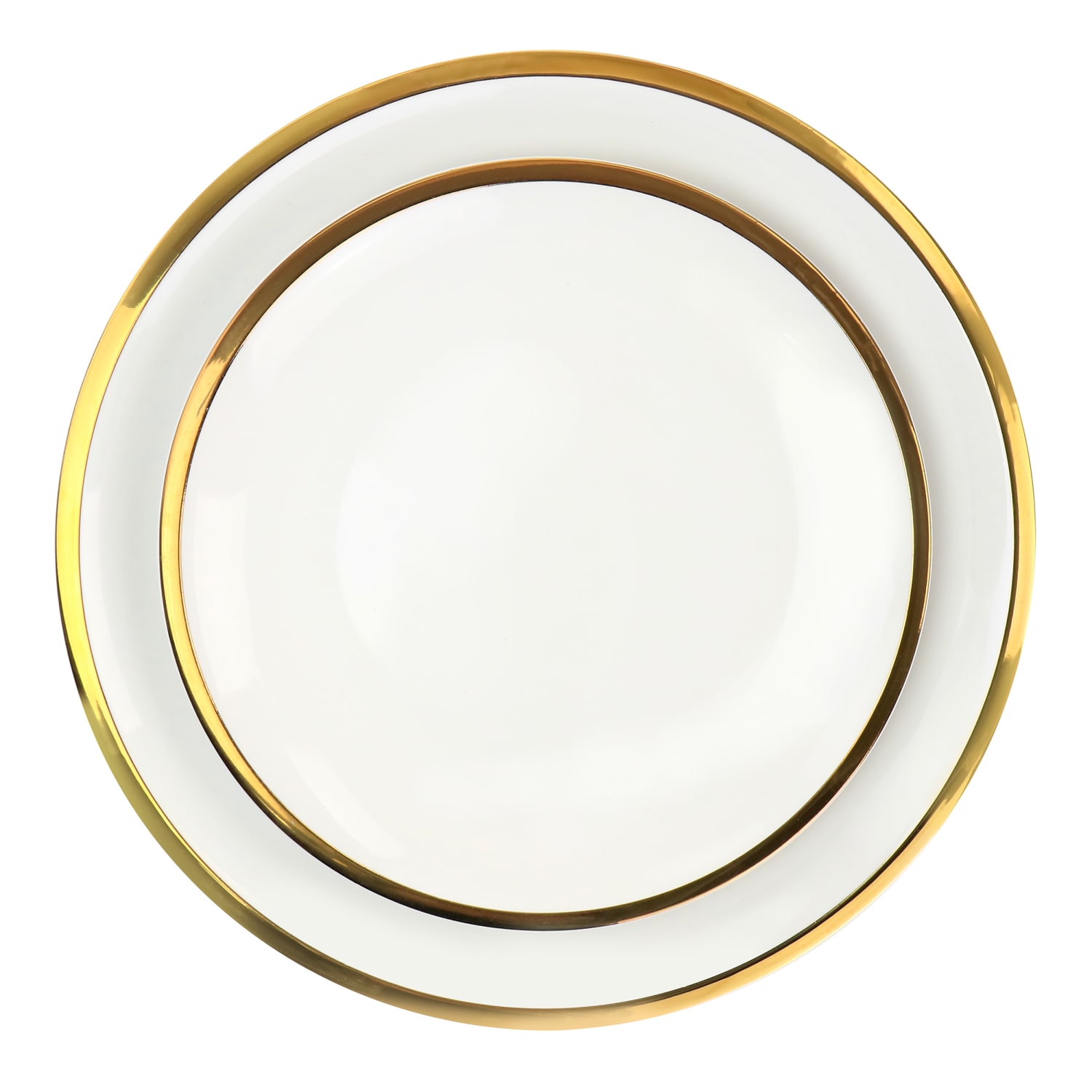 Gibson Home Premier 12-Piece Dinnerware Set, Gold - Image 3