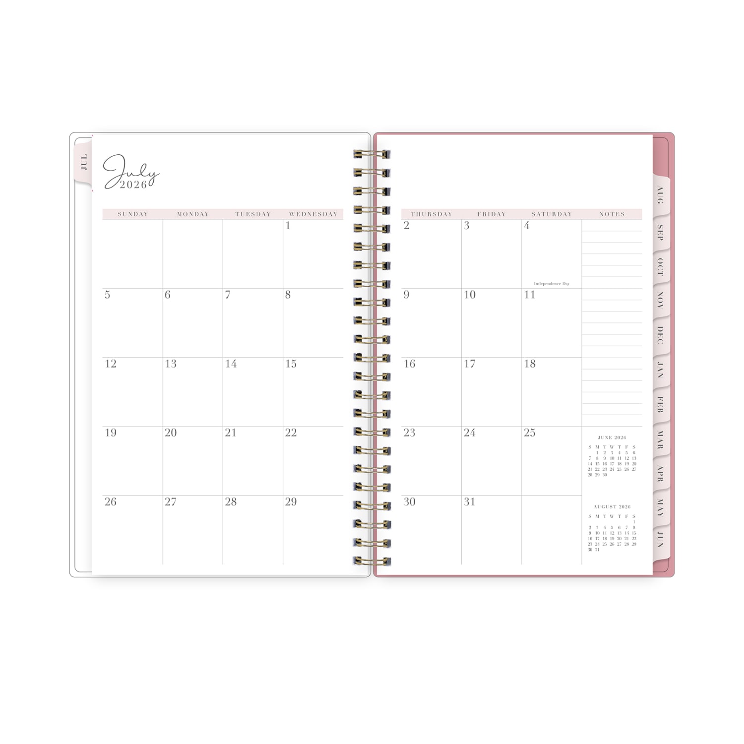 Planning Calendar RP Peony PP 5x8 AY26-27 Weekly/Monthly - Image 4