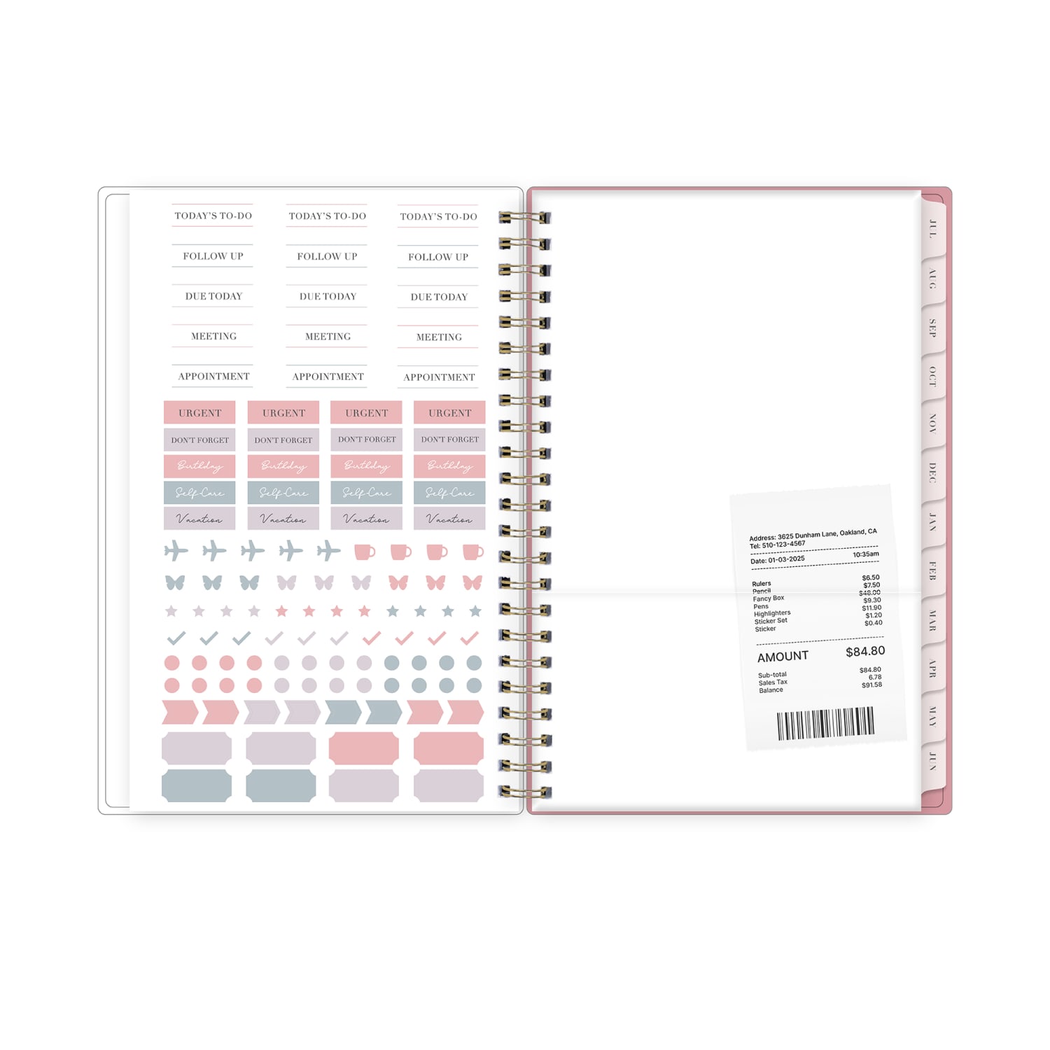 Planning Calendar RP Peony PP 5x8 AY26-27 Weekly/Monthly - Image 5
