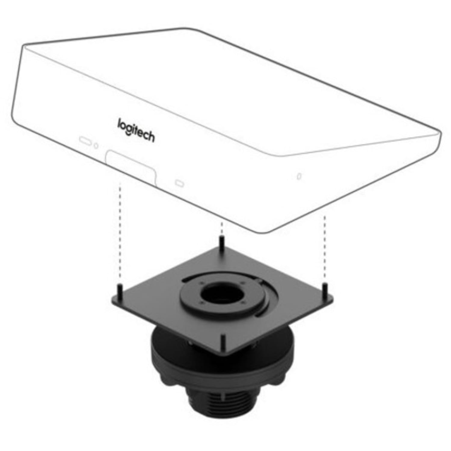 Logitech Grommet Mount for Video Conferencing Touch Controller - Image 3