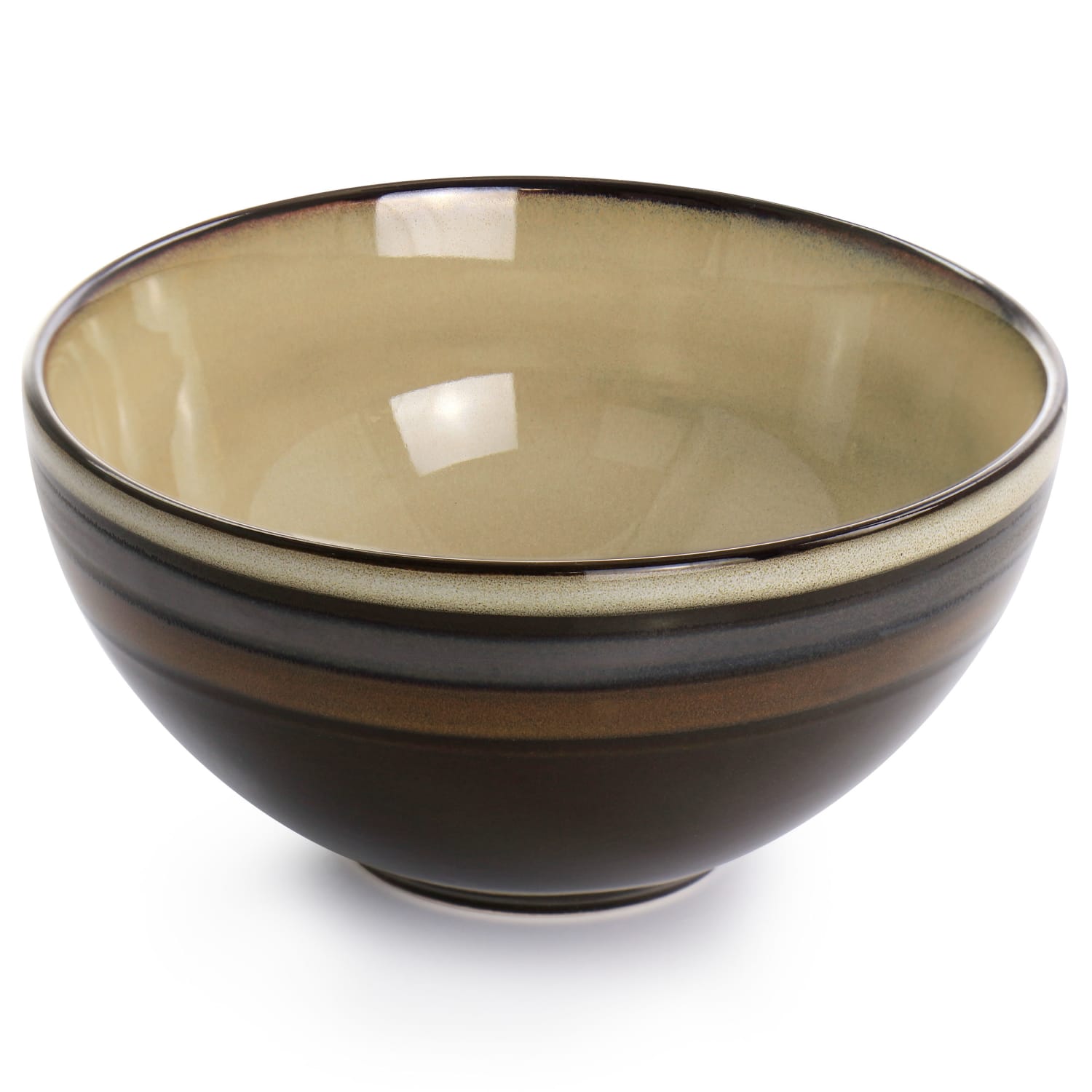 Gibson Elite Everston 12-Piece Dinnerware Set, Brown - Image 4