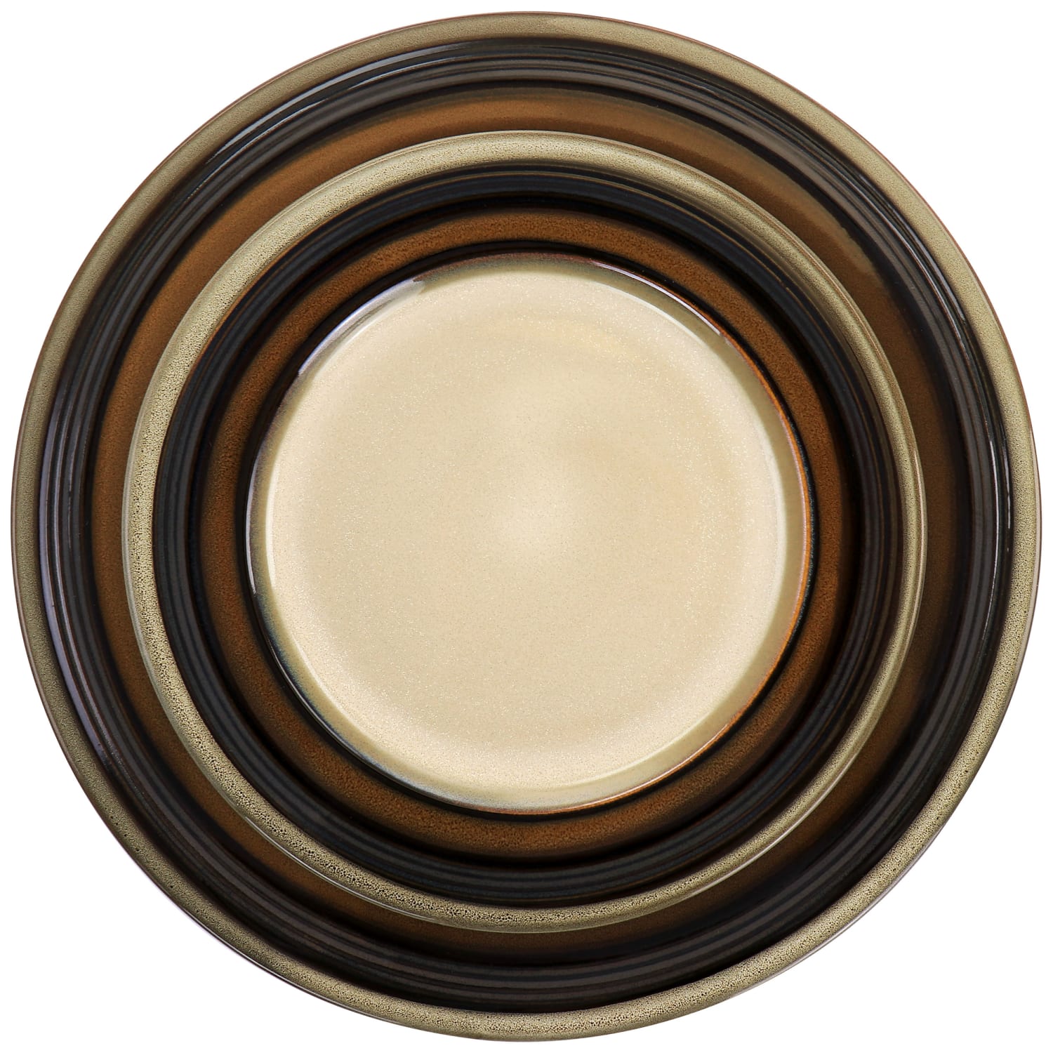 Gibson Elite Everston 12-Piece Dinnerware Set, Brown - Image 6