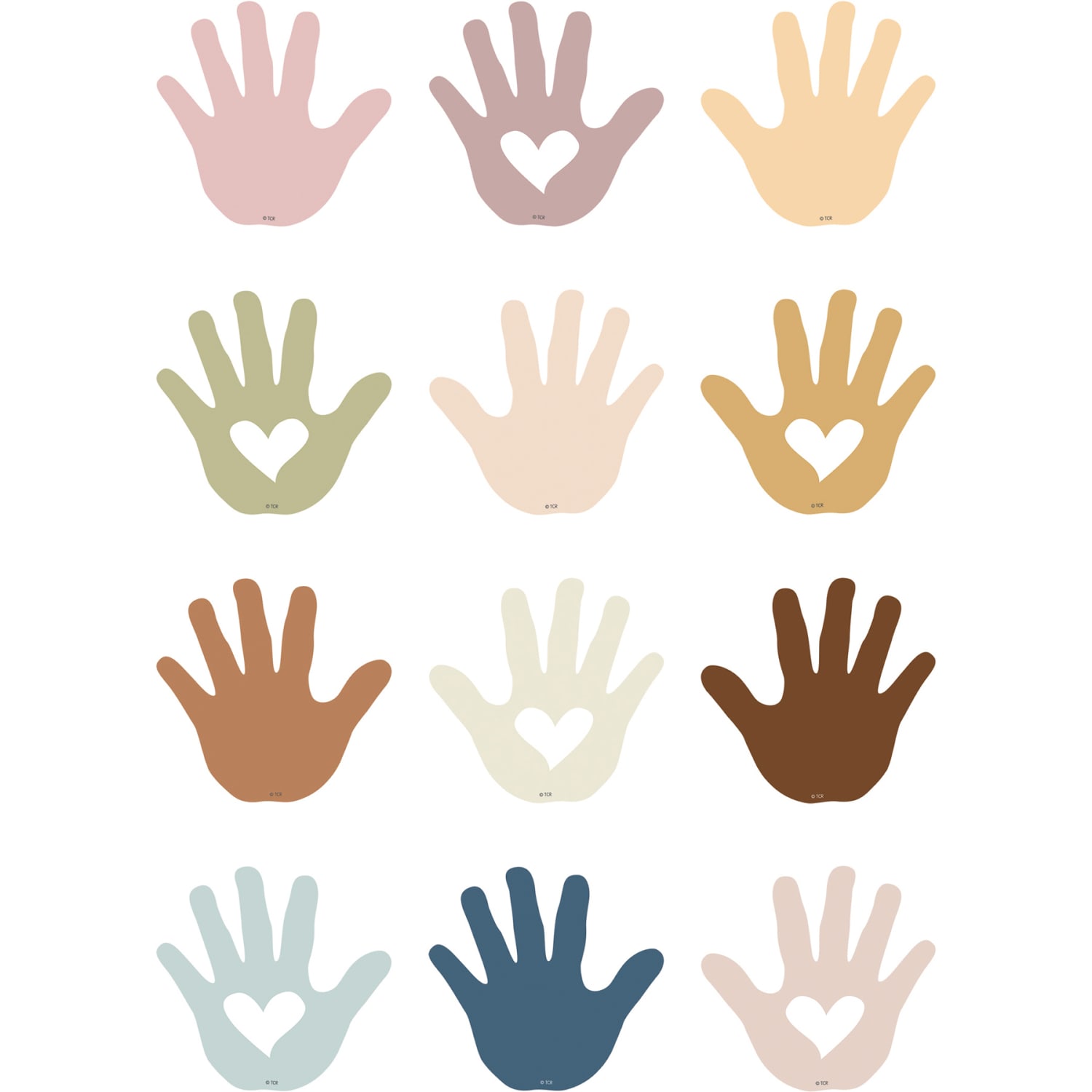 Teacher Created Resources Mini Accents, Everyone Is Welcome Helping Hands, 36 Pieces Per Pack, Set Of 6 Packs - Image 3