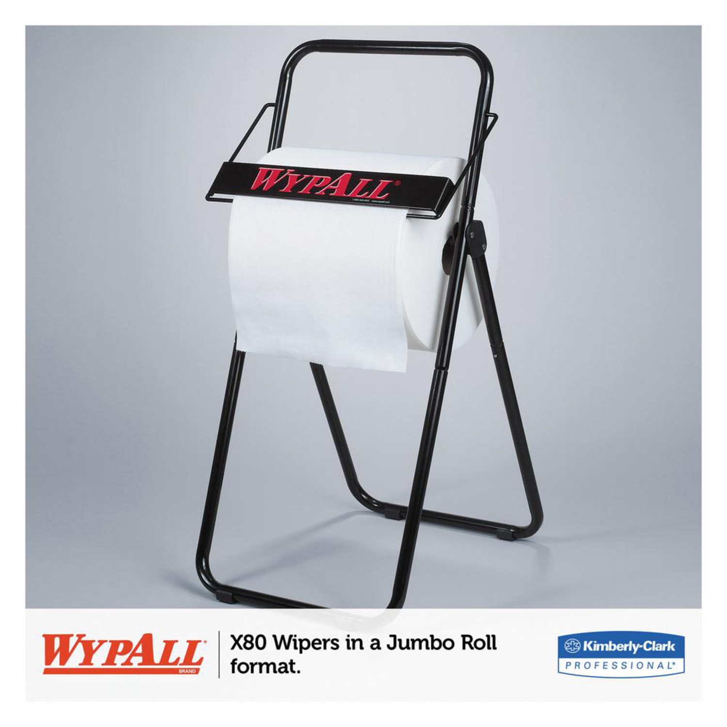 Wypall PowerClean X80 Heavy Duty Cloths - For Industry, Manufacturing Facility - 12.20in Length x 12.50in Width - Absorbent, Durable, Strong, Reusable, Reinforced - White - 1 Roll - Image 3