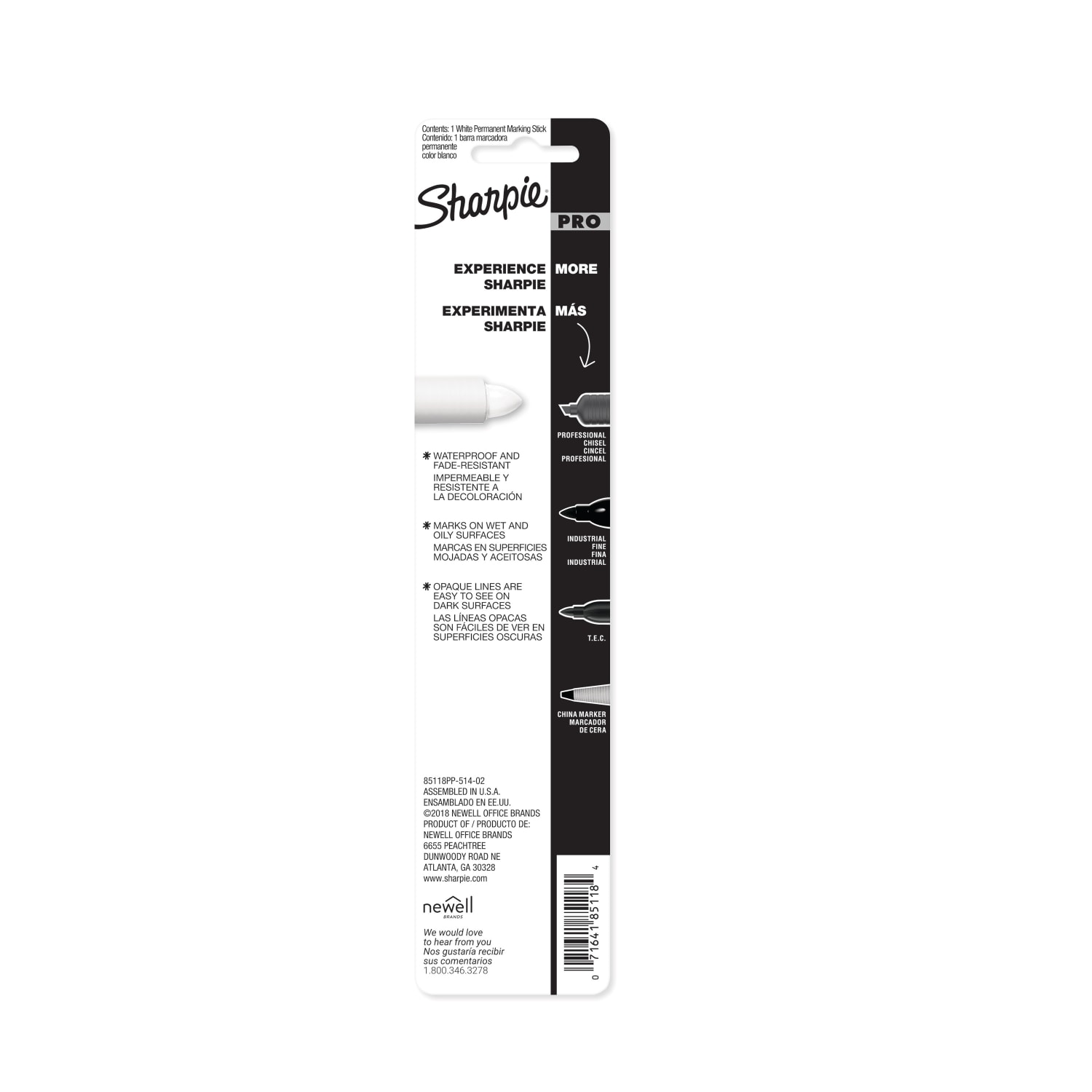 Sharpie Mean Streak Marker, White, 1 pack - Image 3