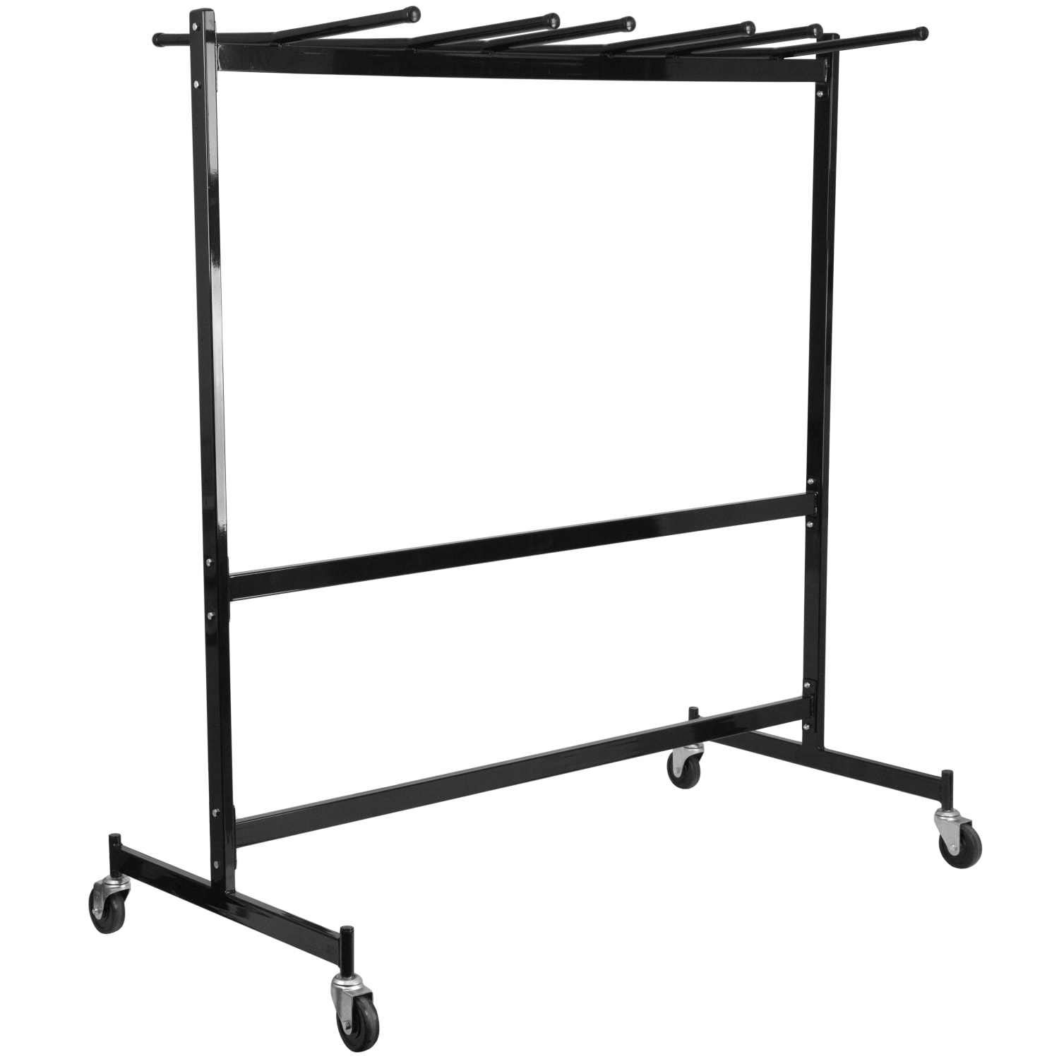 Flash Furniture Chair And Table Combo Dolly, 71-1/2inH x 66inW x 37-1/2inD, Black