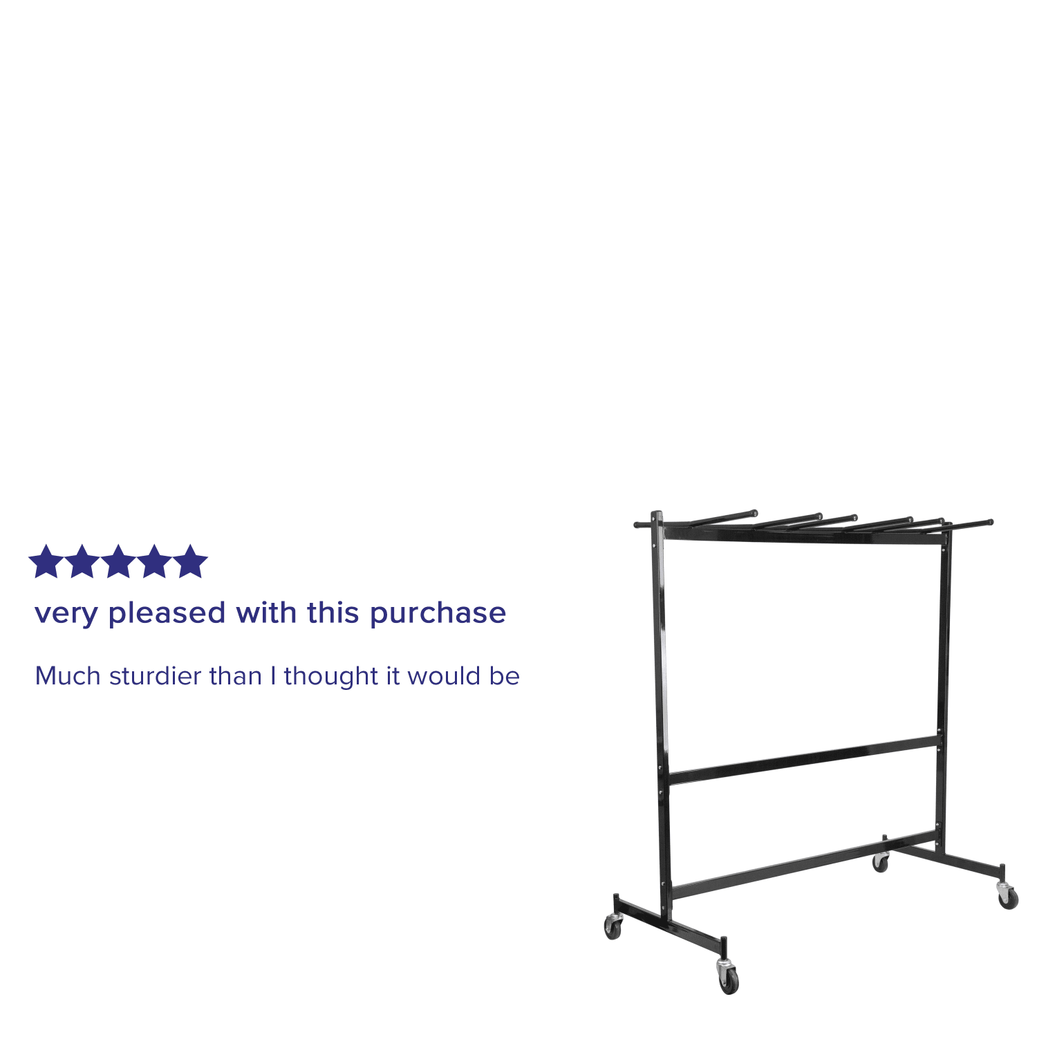 Flash Furniture Chair And Table Combo Dolly, 71-1/2inH x 66inW x 37-1/2inD, Black - Image 4