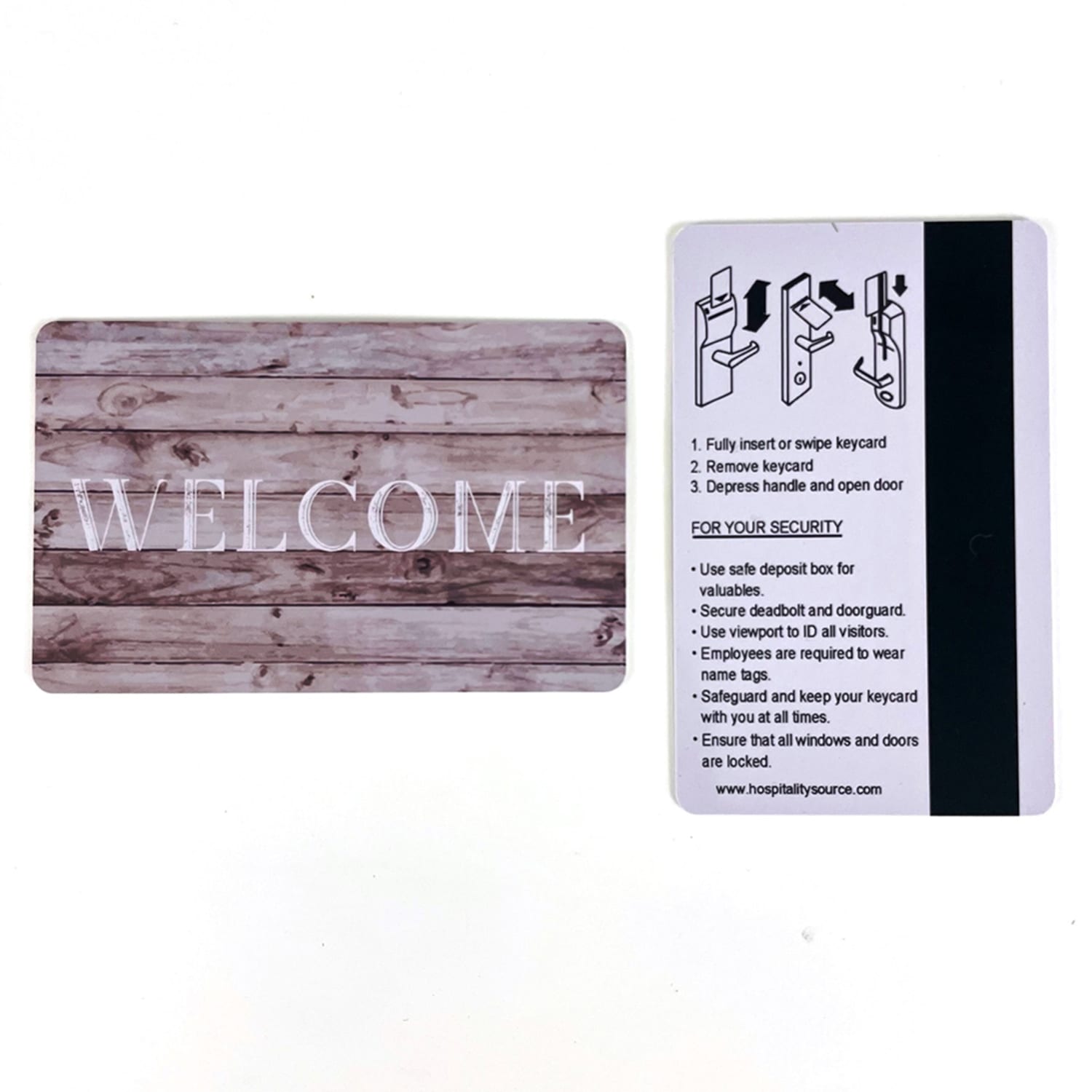 Hospitality Source LOCO Mag Strip Welcome Key Cards, Vintage Beach Wood, Set Of 500 Key Cards - Image 4