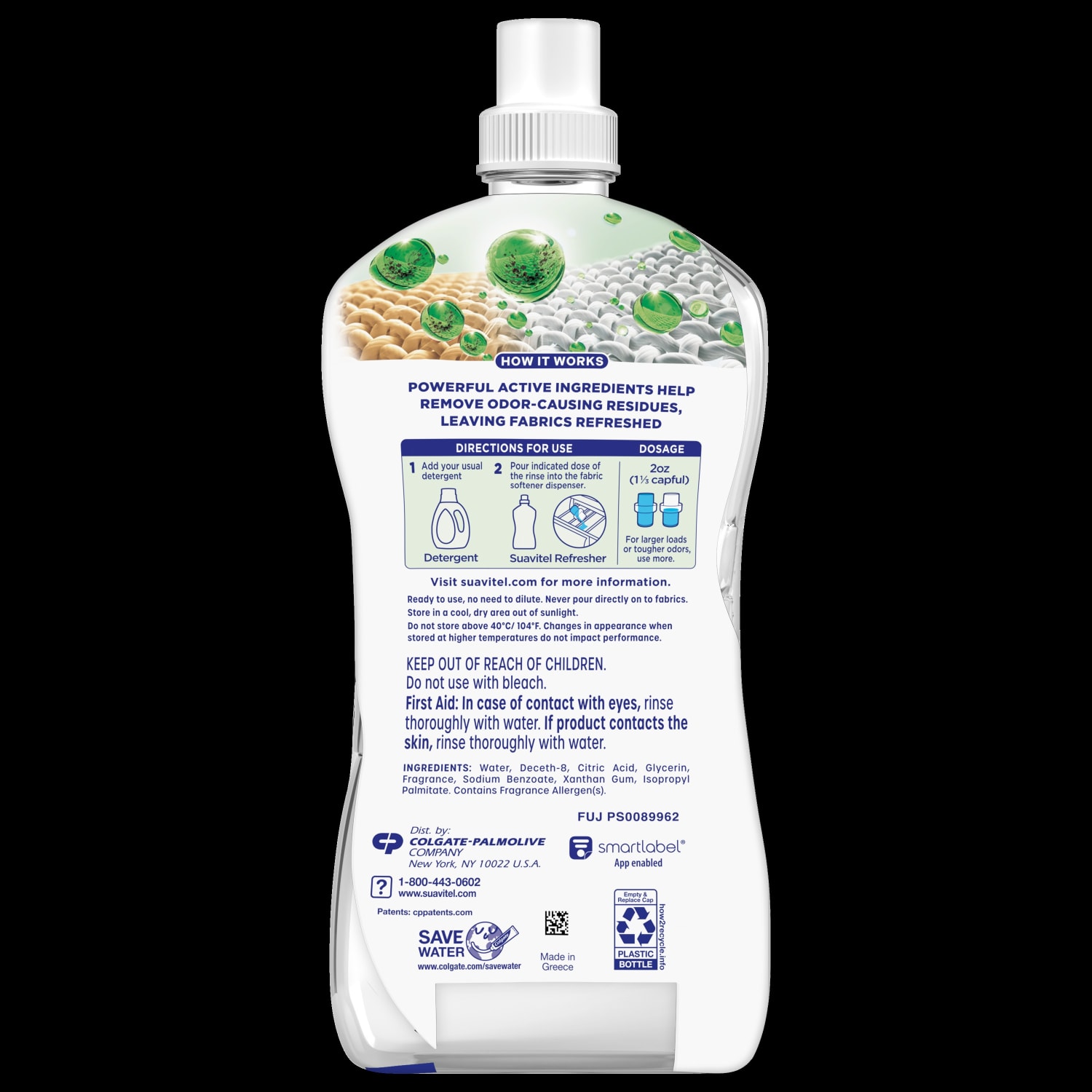 Suavitel Refresher Fabric Rinse, Floral Fresh Scent, 25.5 Oz, Case Of 10 Bottles - Image 5