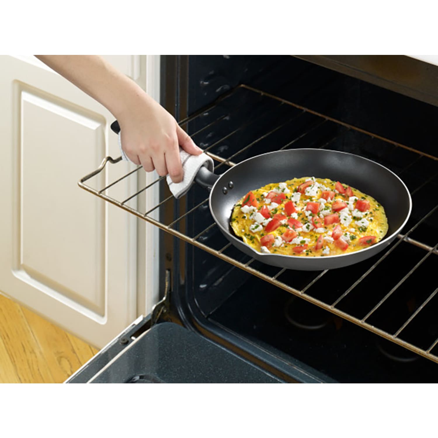 T-Fal Initiatives Aluminum Non-Stick Fry Pan, 10in, Black - Image 4