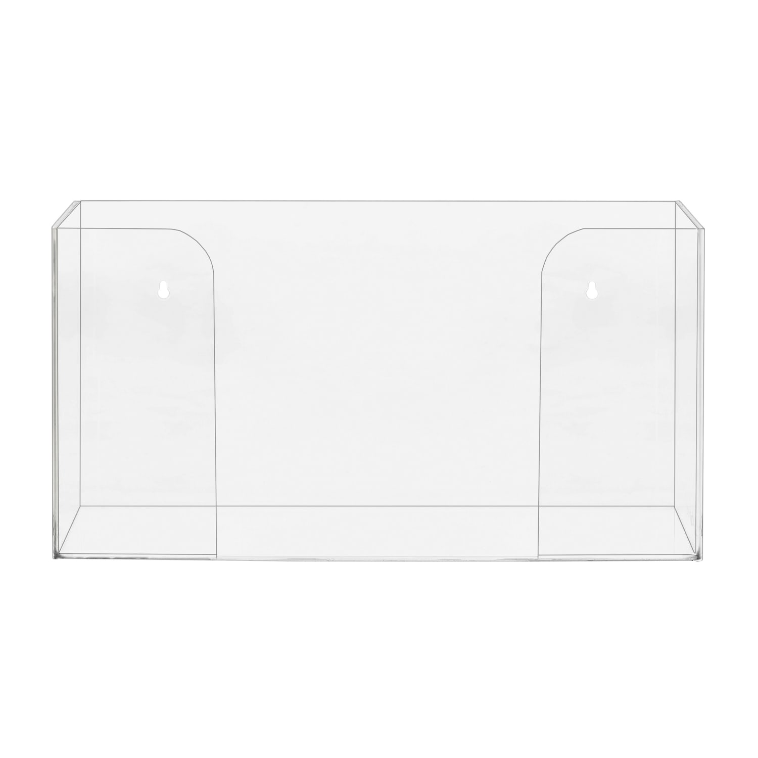 Alpine Acrylic Single Box Glove Dispensers, 5-1/3in x 10-1/5in x 4in, Clear, Pack Of 2 Dispensers - Image 3