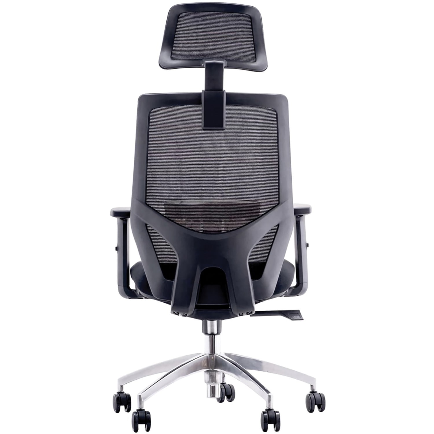 Urban Factory Ergo: Adjustable Office Chair - 5-star Base - Black - Fabric, Rubber, Steel, Chrome, Plastic - Armrest - Image 4