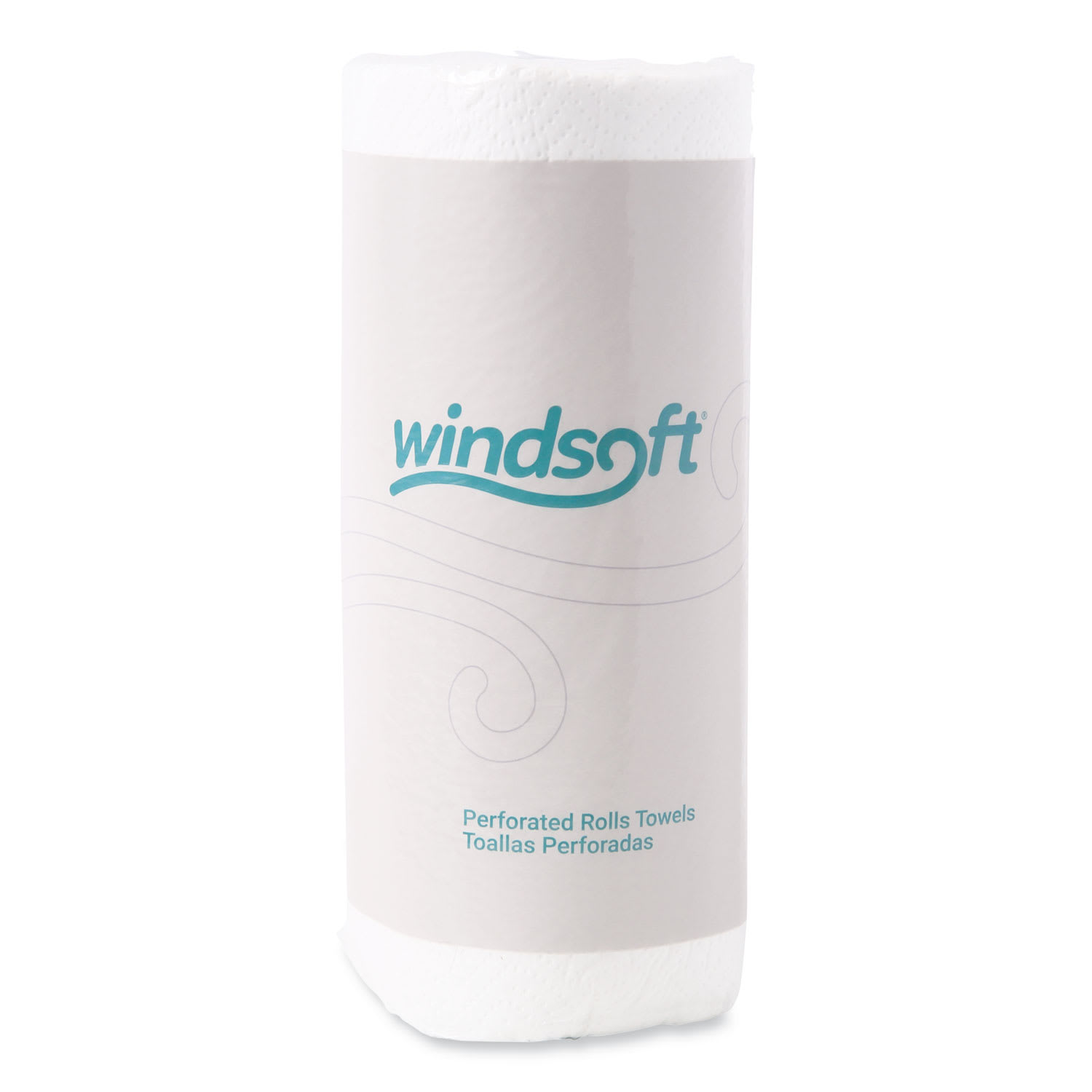 WindsoftKitchen Roll Towels, 2-Ply, 11 x 8.8, White, 100/Roll, 30 Rolls/Carton