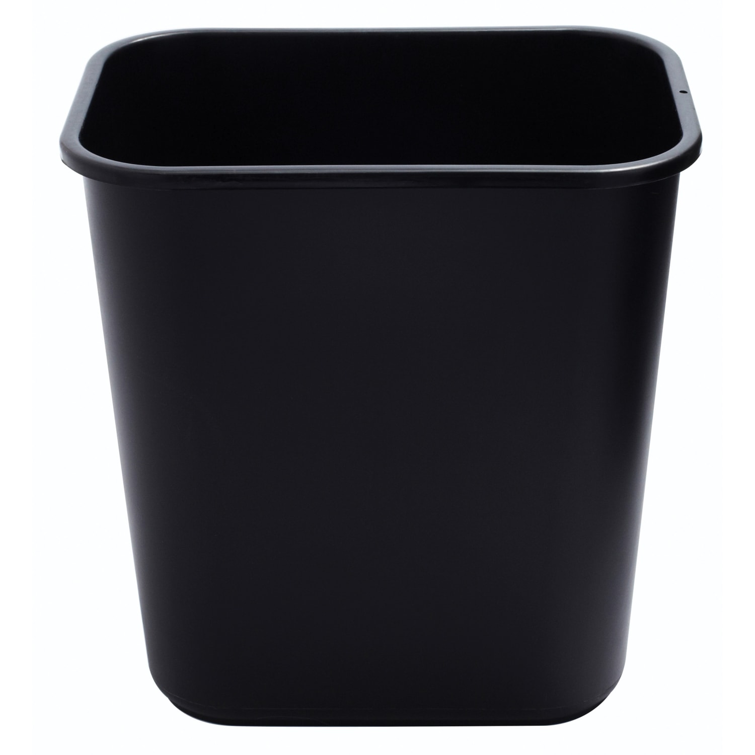 Boardwalk Soft-Sided Rectangular Prism Plastic Wastebasket, 28 Qt, 15inH x 11inW x 14 3/8inD, Black - Image 3