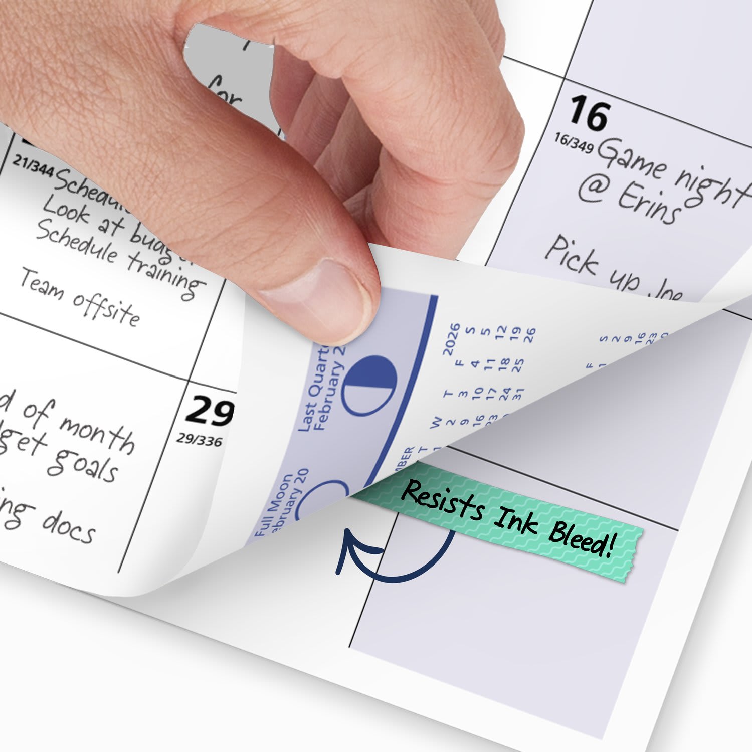 AT-A-GLANCE QuickNotes 2027 Monthly Desk Wall Calendar, Small, 11in x 8in - Image 4