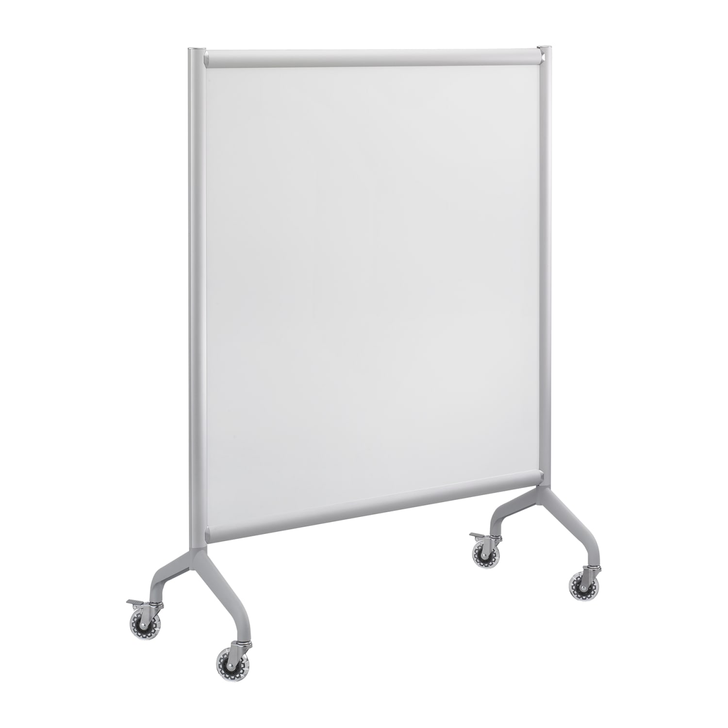 Safco Rumba Screen Dry-Erase Whiteboard, 54in x 42in, Aluminum Frame With Silver Finish - Image 3