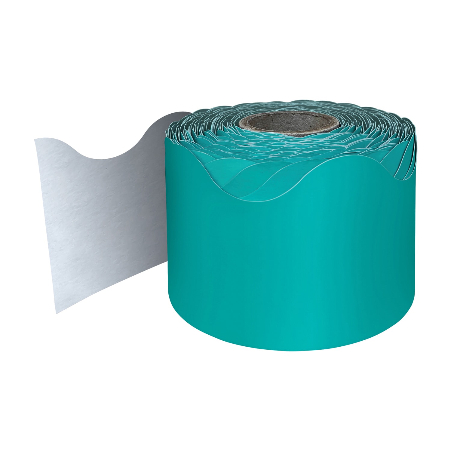 Carson Dellosa Education Rolled Scalloped Borders, Teal, 65ft Per Roll, Pack Of 3 Rolls - Image 3