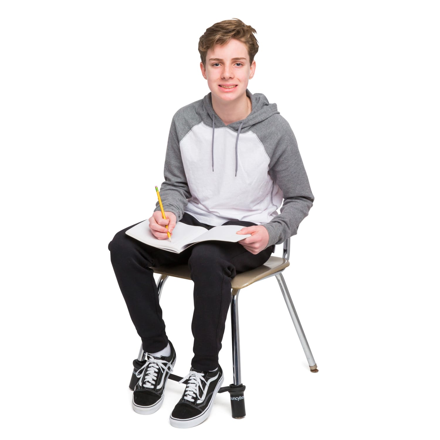 Bouncyband Chair Band for Middle/High School Desks, 5-1/4in x 2-5/8in, Black - Image 5