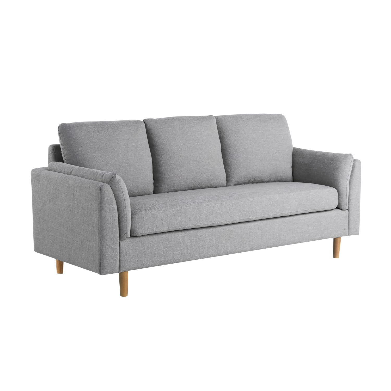Lifestyle Solutions Santiago Polyester Sofa 35inH x 79inW x 32516inD Light Gray PopularChairscom Lifestyle Solutions Santiago Polyester Sofa 35inH x 79inW x 32 516inD Light Gray PopularChairscom