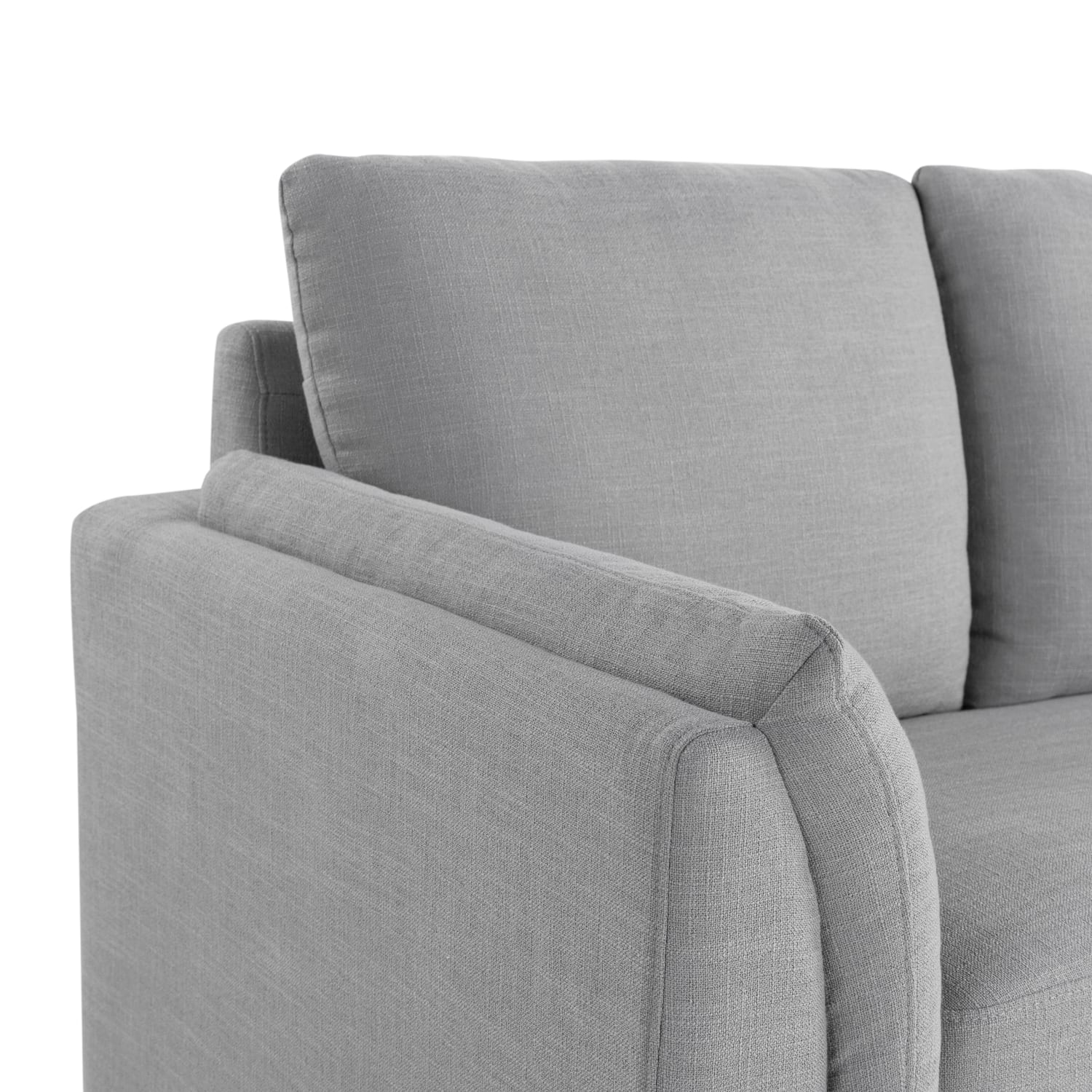 Lifestyle Solutions Santiago Polyester Sofa 35inH x 79inW x 32516inD Light Gray PopularChairscom Lifestyle Solutions Santiago Polyester Sofa 35inH x 79inW x 32 516inD Light Gray PopularChairscom